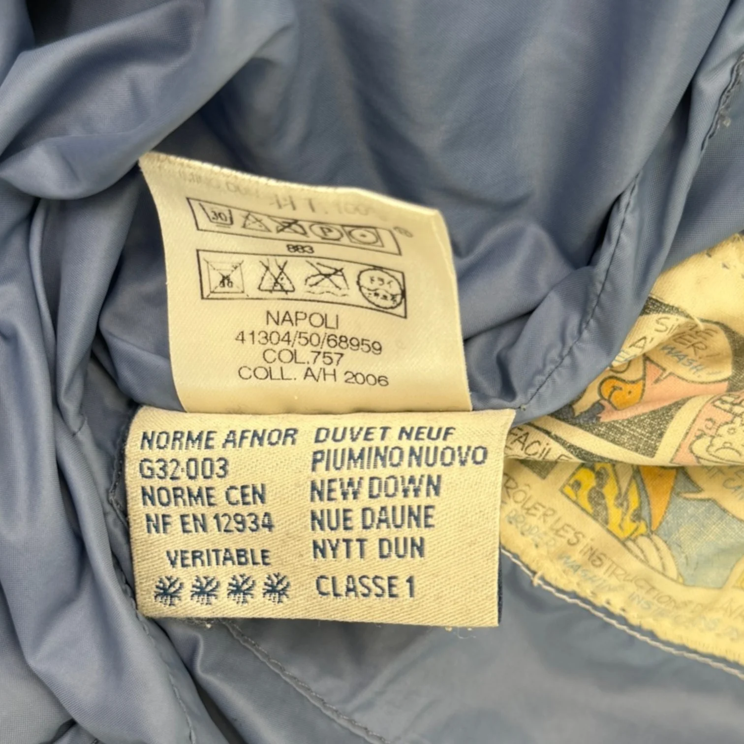 Men's Napoli Down Jacket Blue Size 3 / L - Image 9