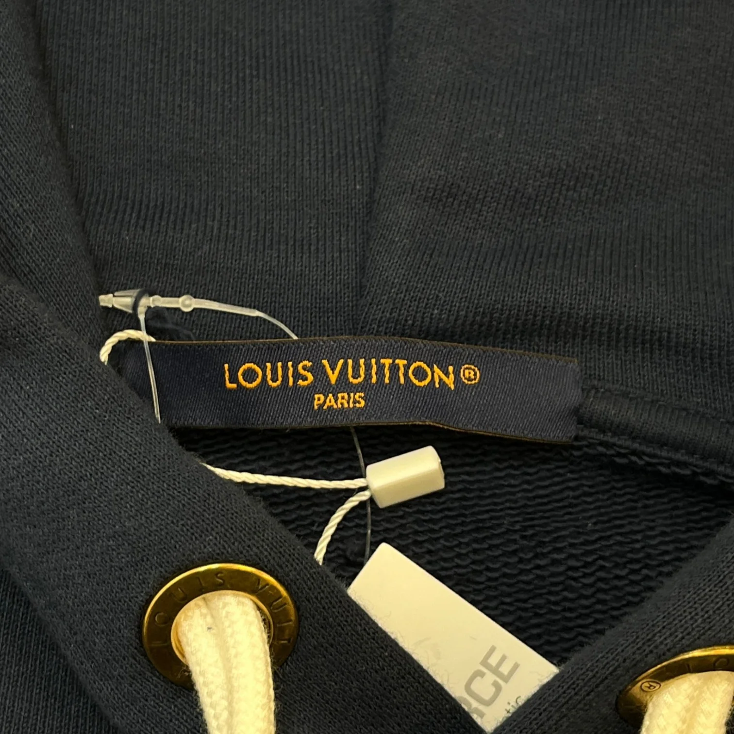 Men's Nautical Ropes Hoodie Navy Size S - Image 6