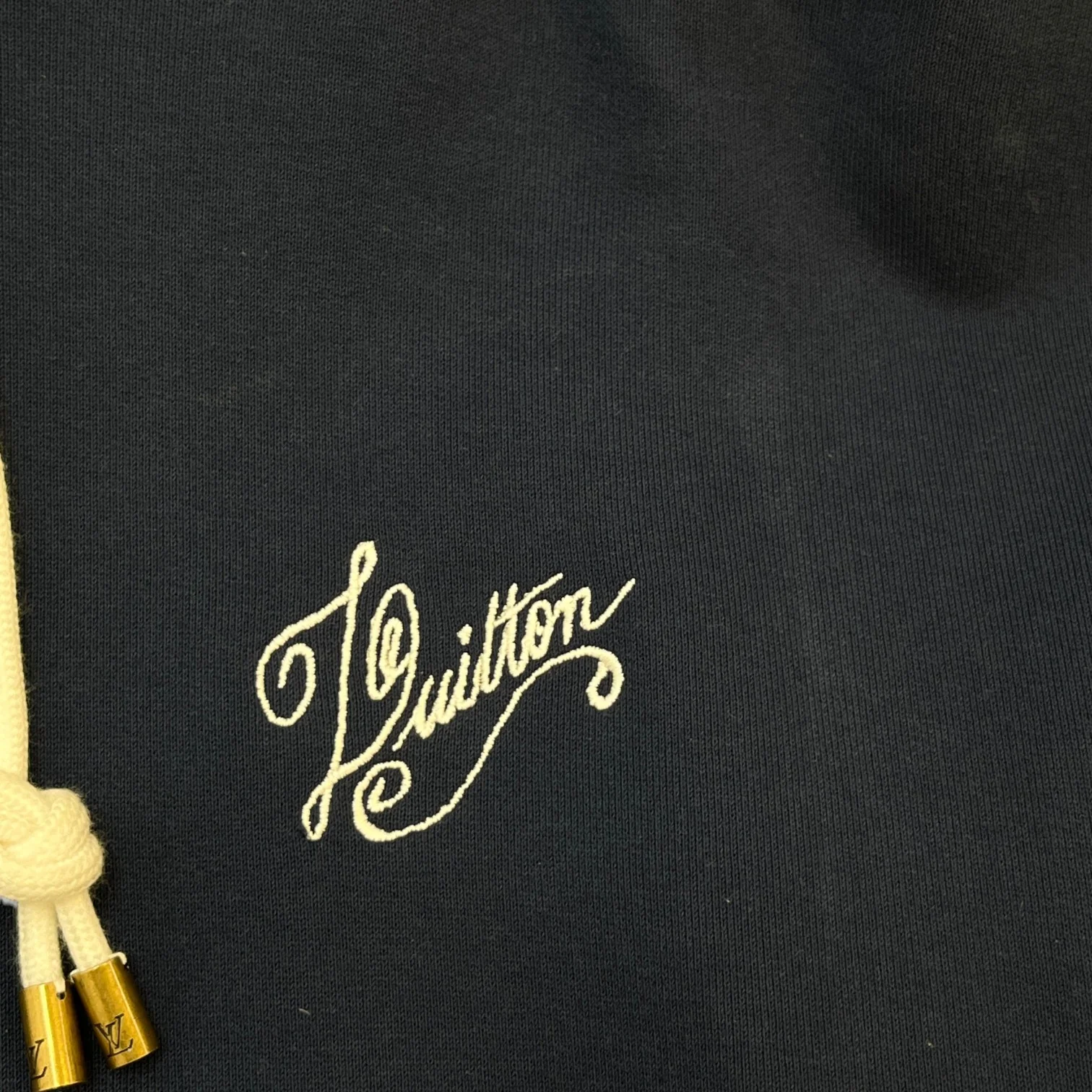 Men's Nautical Ropes Hoodie Navy Size S - Image 7
