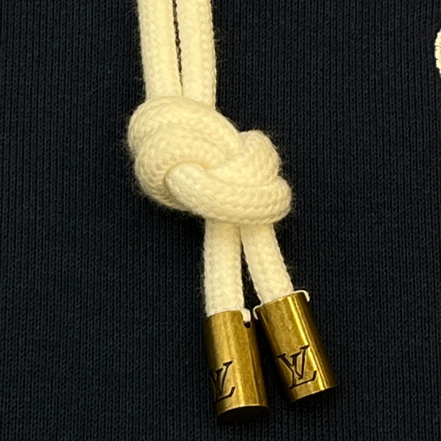 Men's Nautical Ropes Hoodie Navy Size S - Image 8