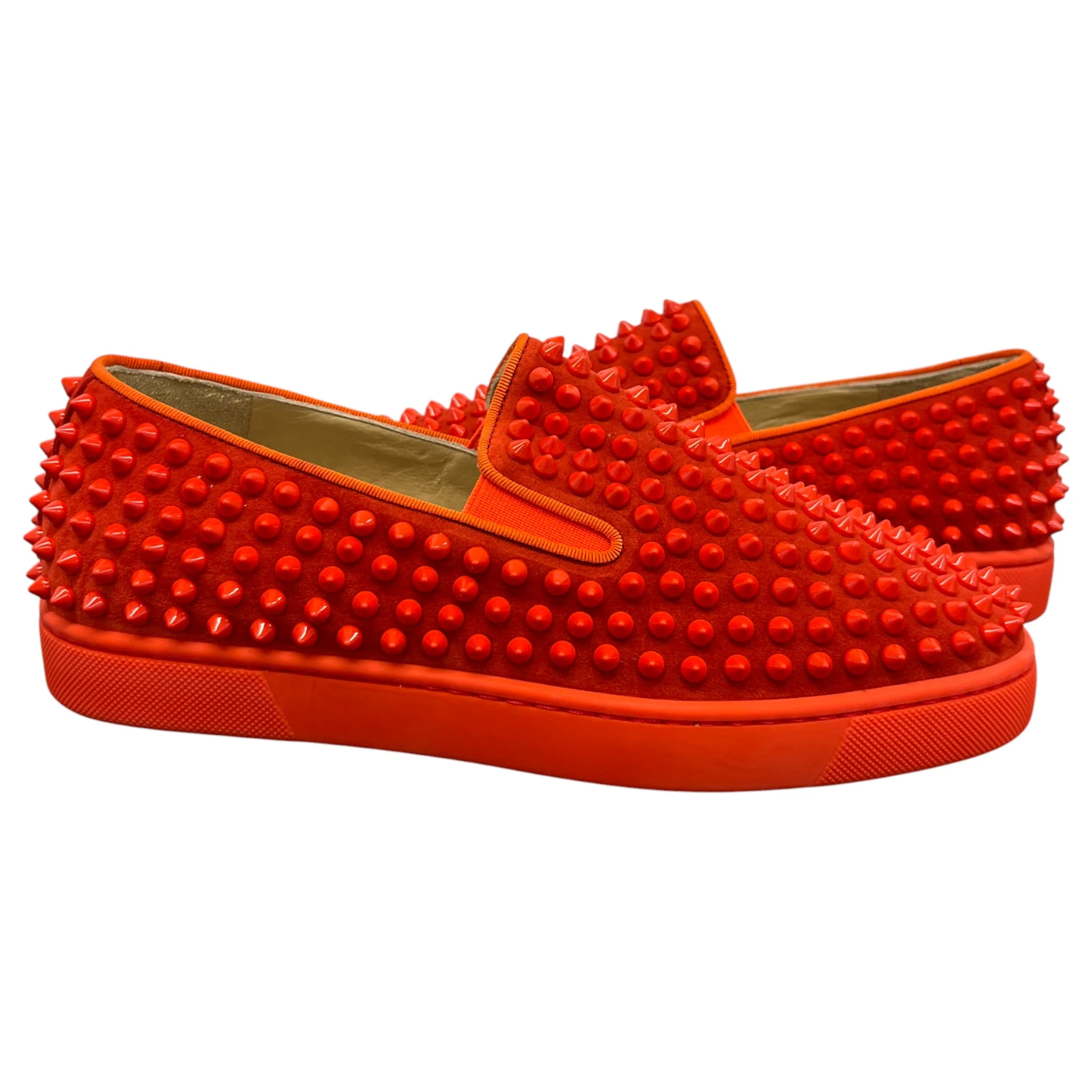 Men's Nazapunta Flat Spikes Loafers Red Size EU 40 / UK 6 - Image 3