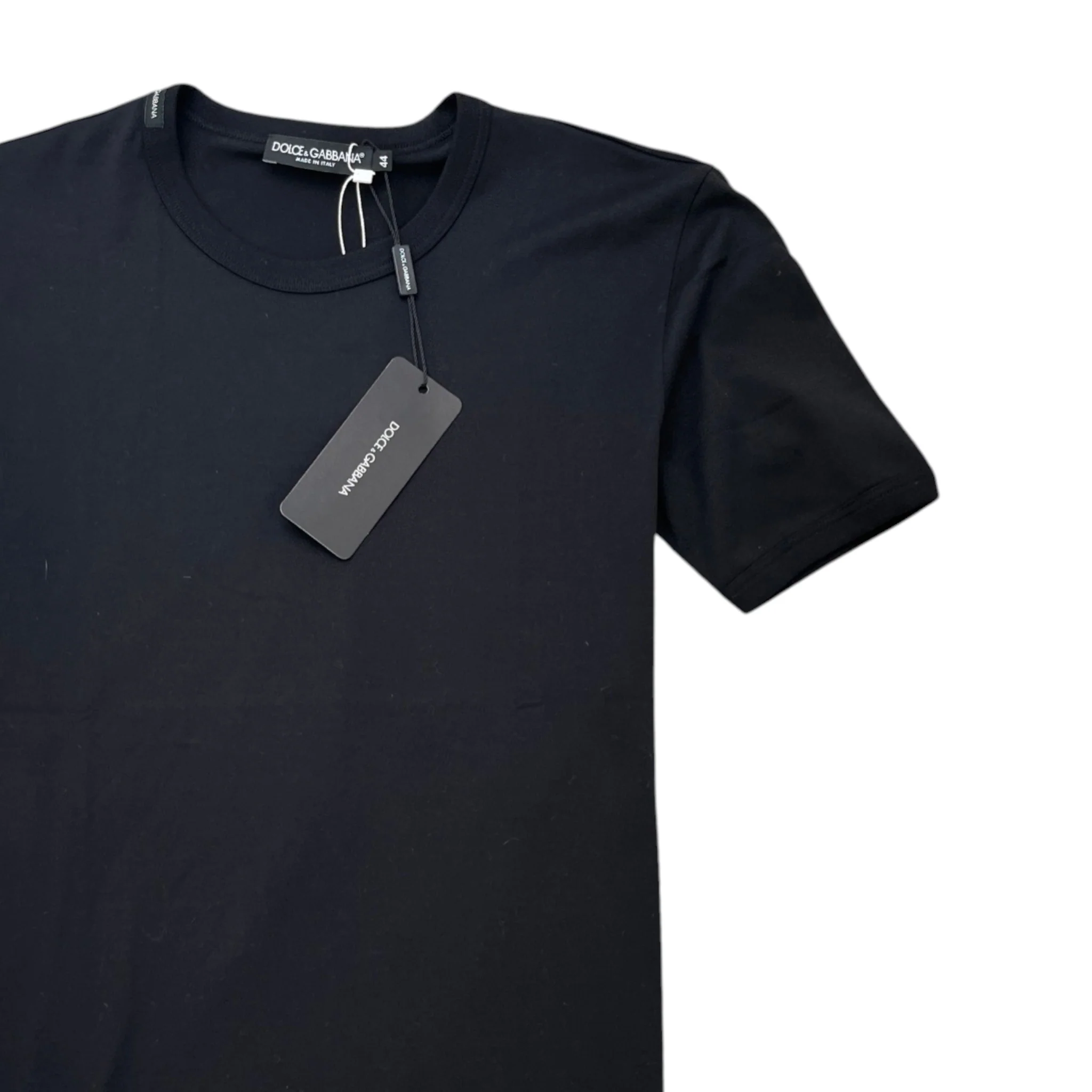 Men's Neck Logo T-Shirt Black Size IT 44 / UK XS - Image 3