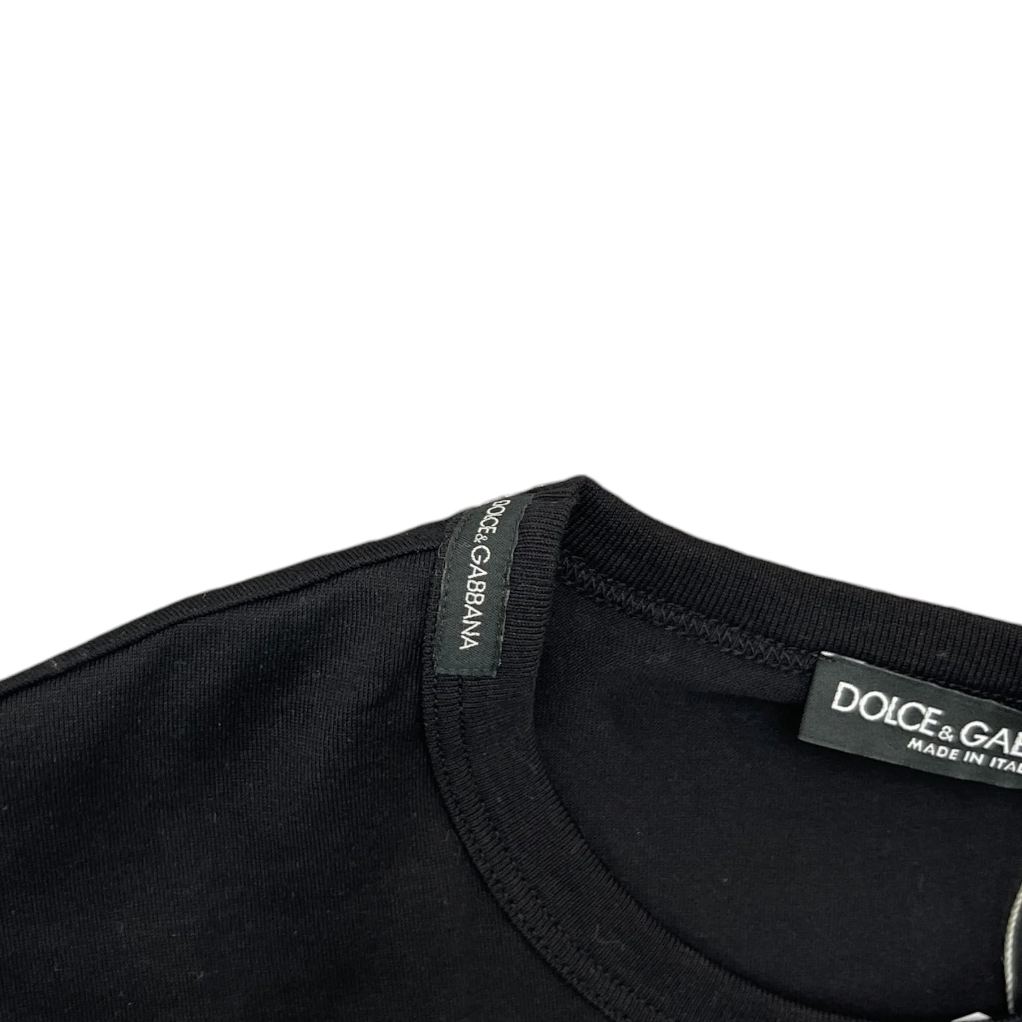 Men's Neck Logo T-Shirt Black Size IT 44 / UK XS - Image 5