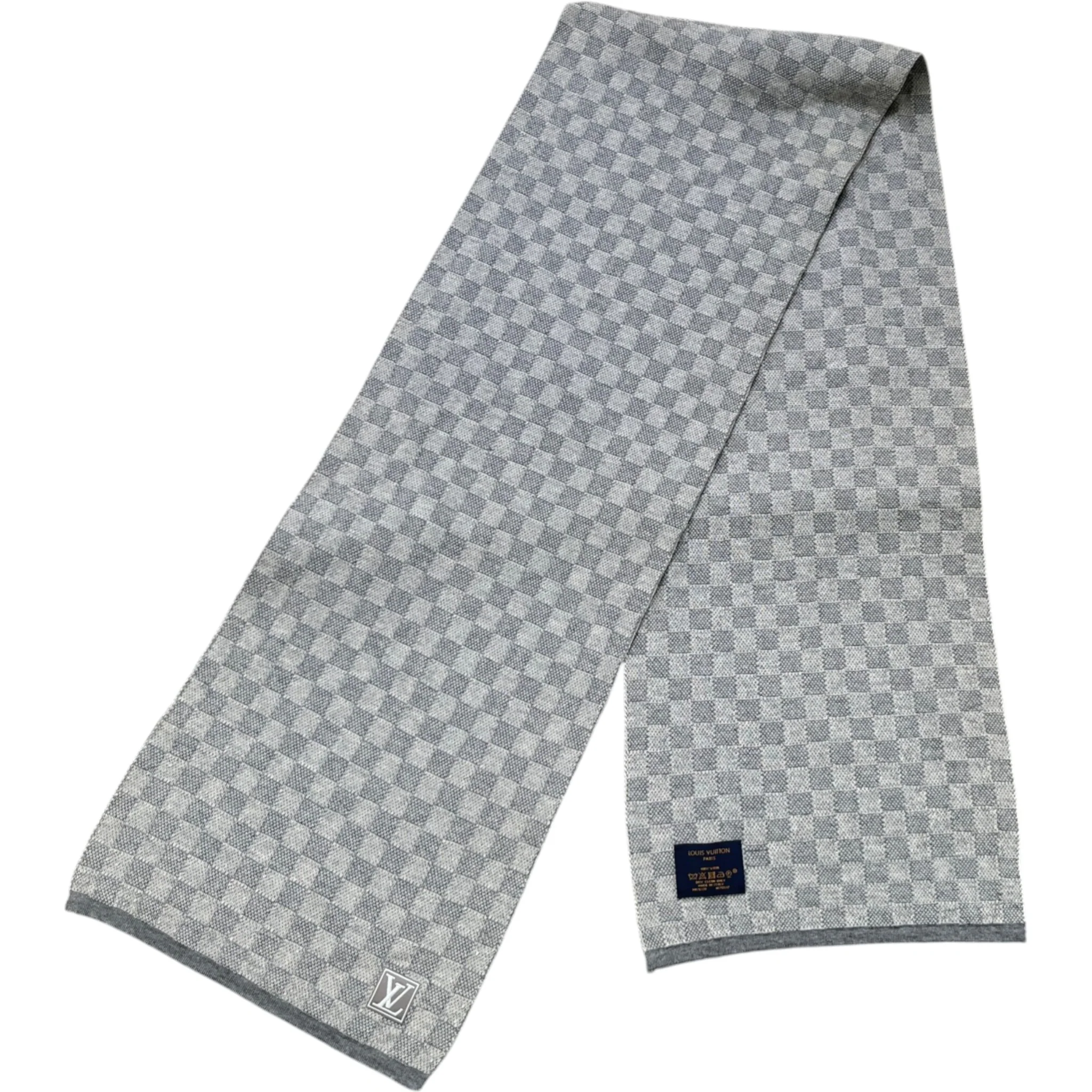 Men's Néo Petit Damier Scarf Grey - Image 3