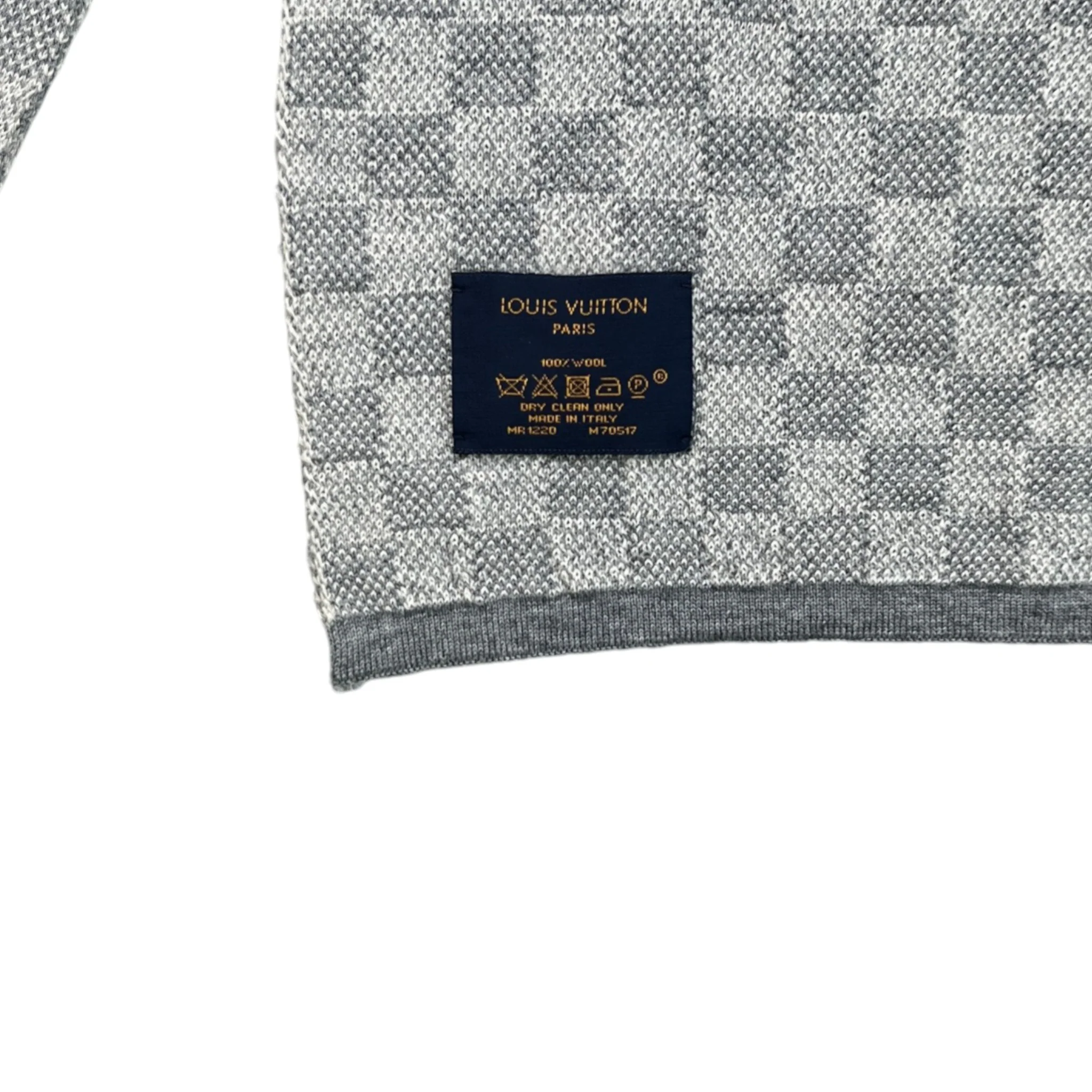 Men's Néo Petit Damier Scarf Grey - Image 4