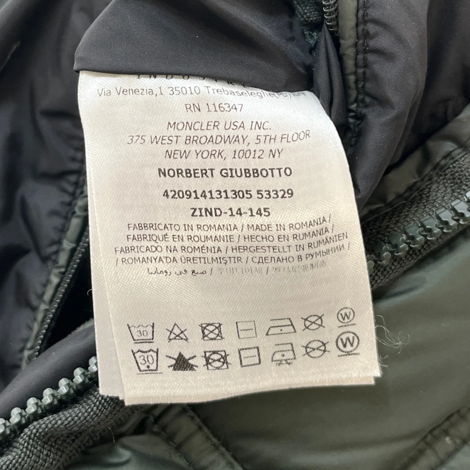 Men's Norbert Down Jacket Green Size 3 / L - Image 10