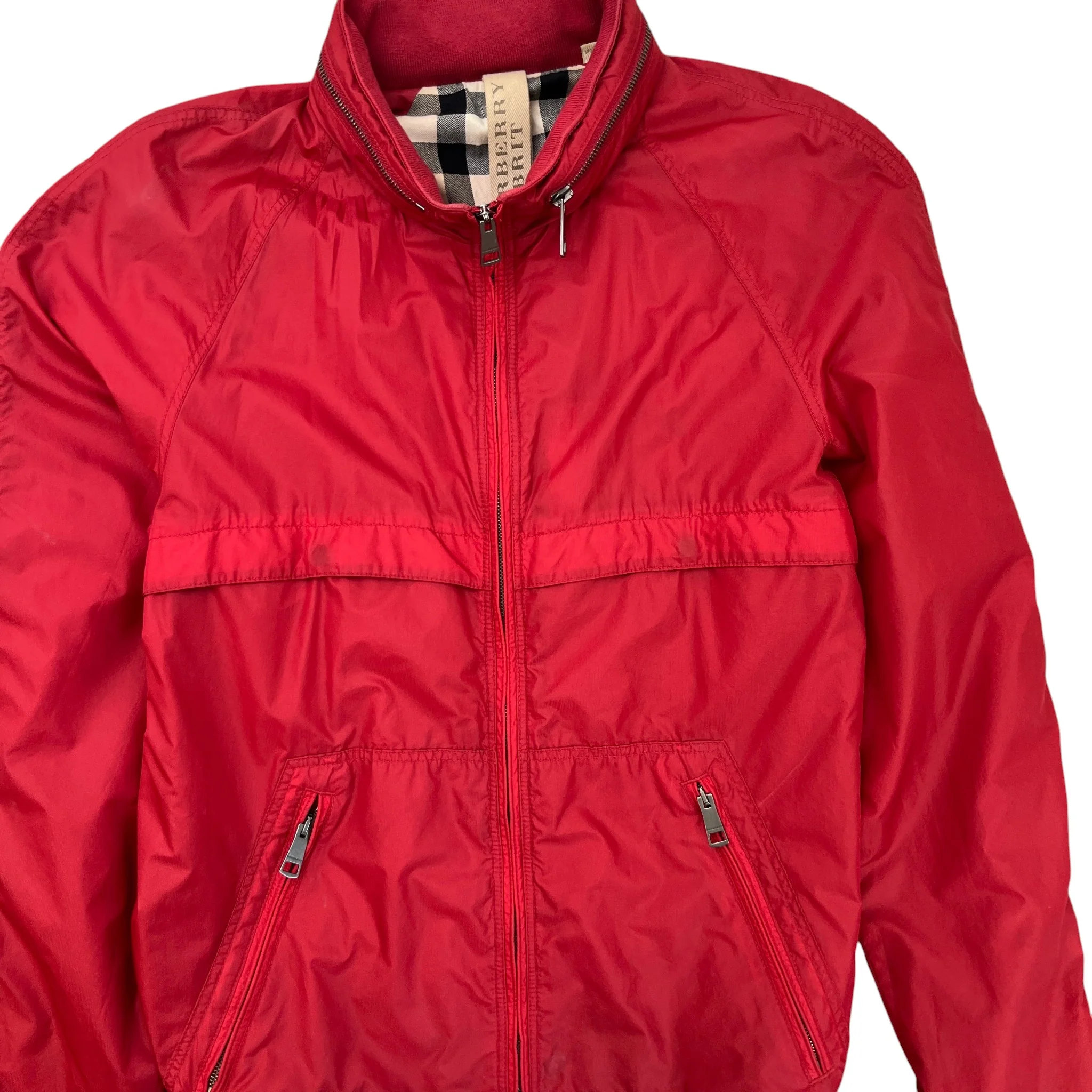 Men's Nova Check Jacket Red Size M - Image 5