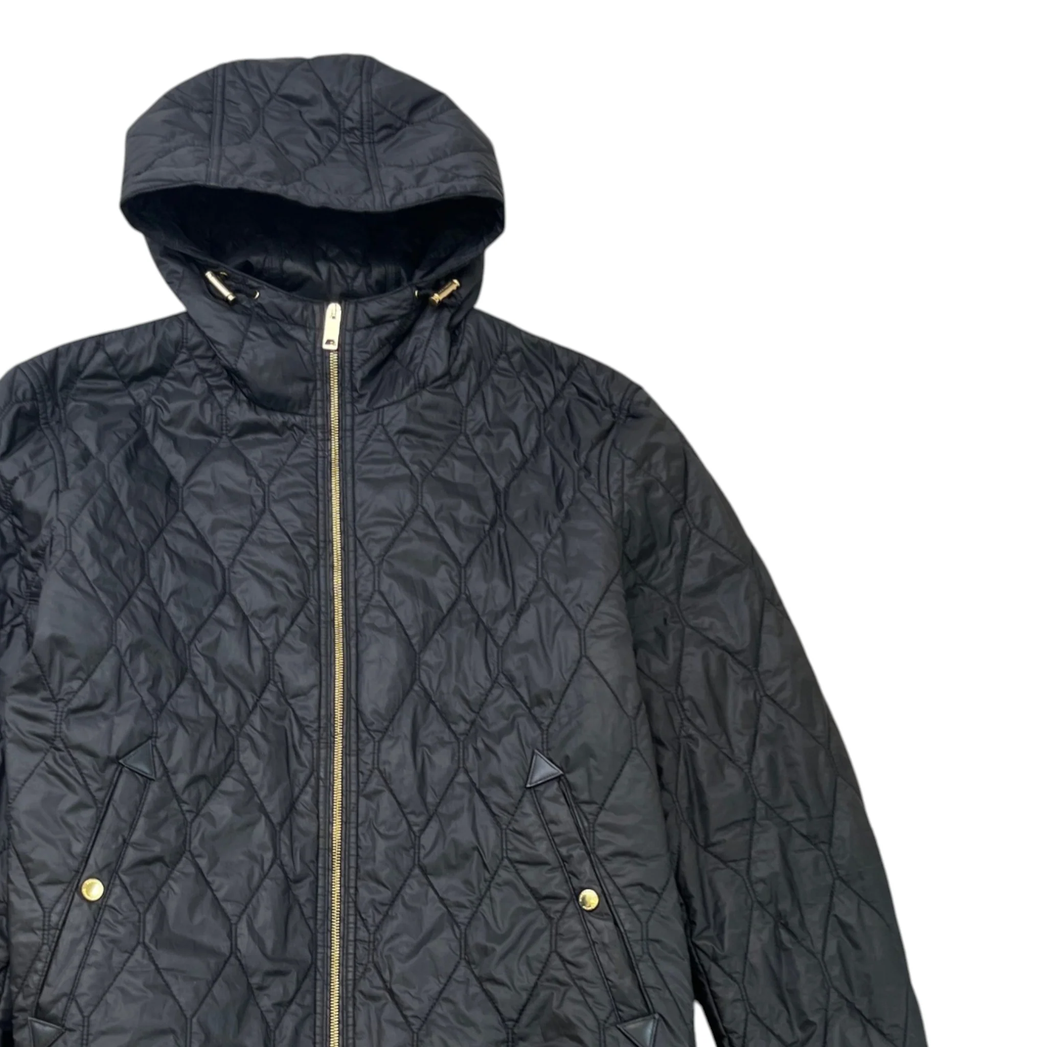 Men's Nova Check Lined Quilted Jacket Black Size XXL - Image 3