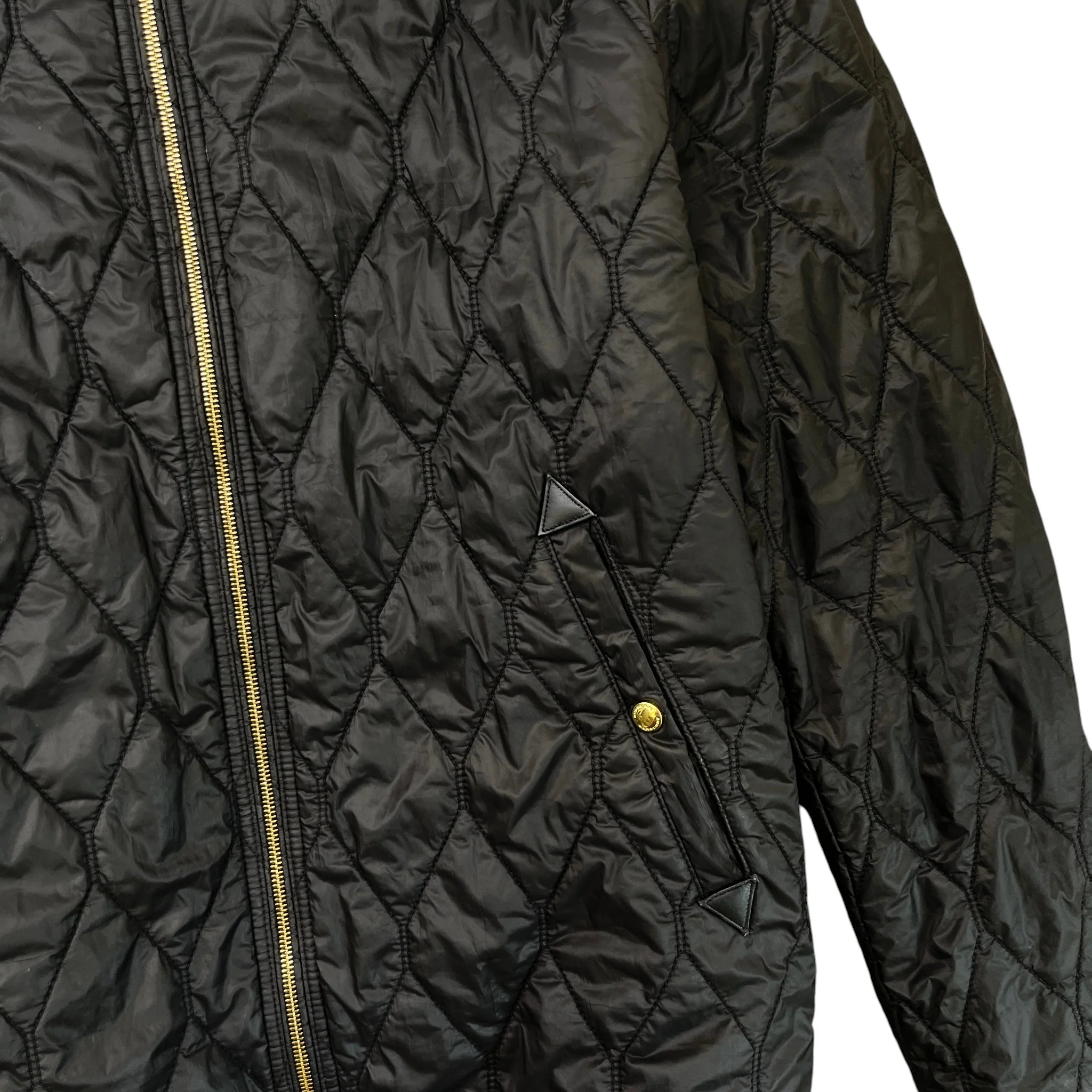 Men's Nova Check Lined Quilted Jacket Black Size XXL - Image 5