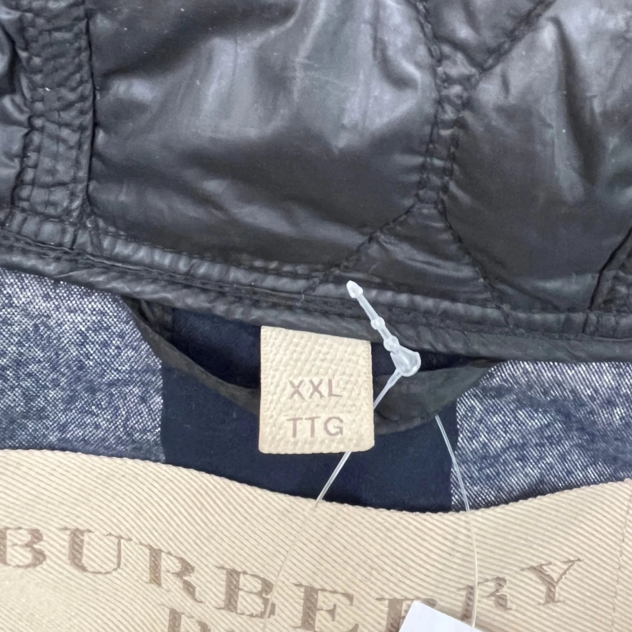 Men's Nova Check Lined Quilted Jacket Black Size XXL - Image 6