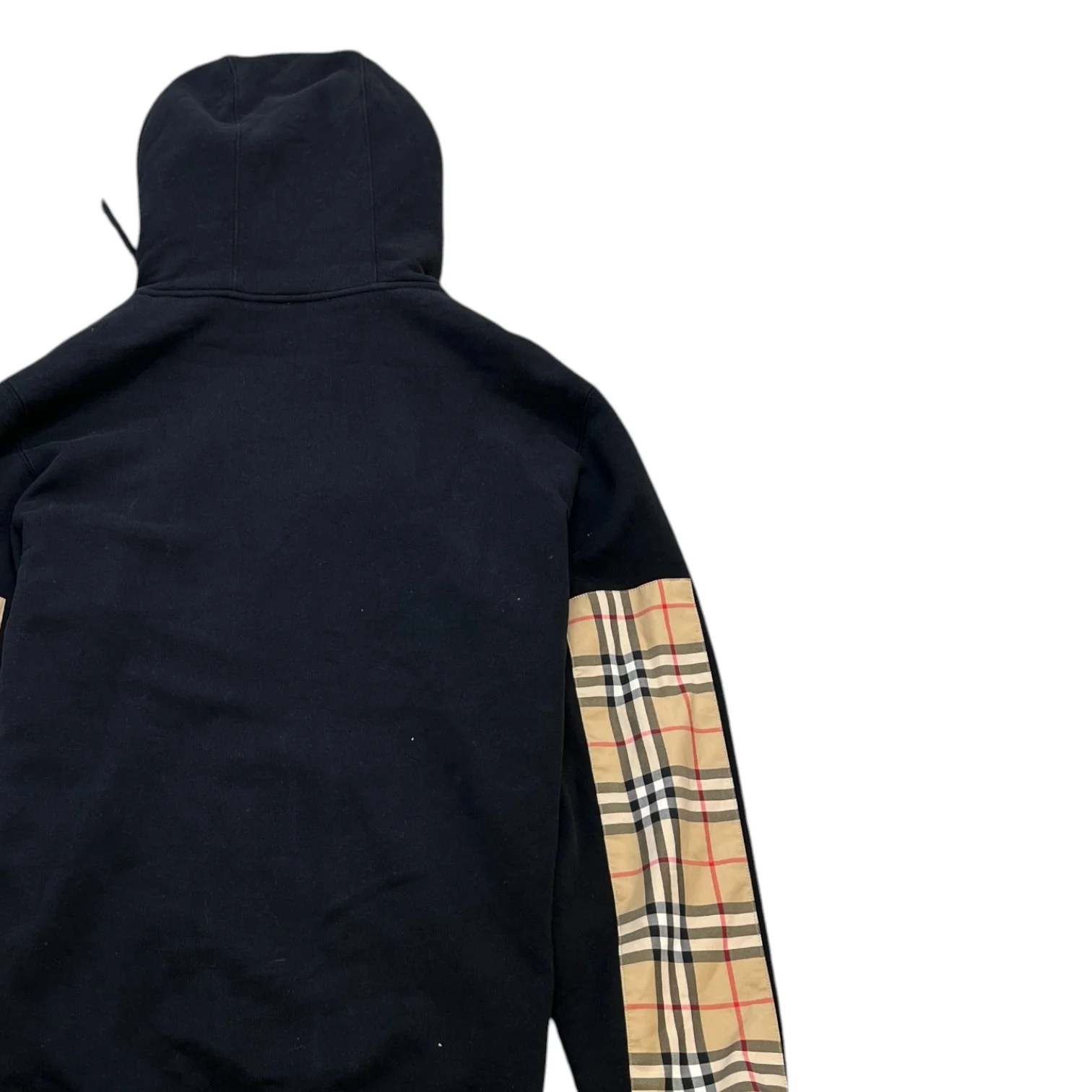 Men's Nova Check Logo Hoodie Black Size L - Image 4