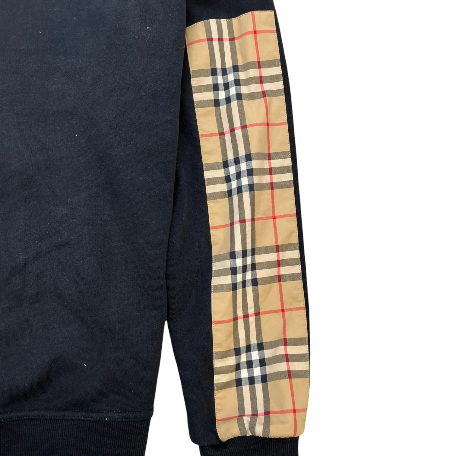 Men's Nova Check Logo Hoodie Black Size L - Image 8