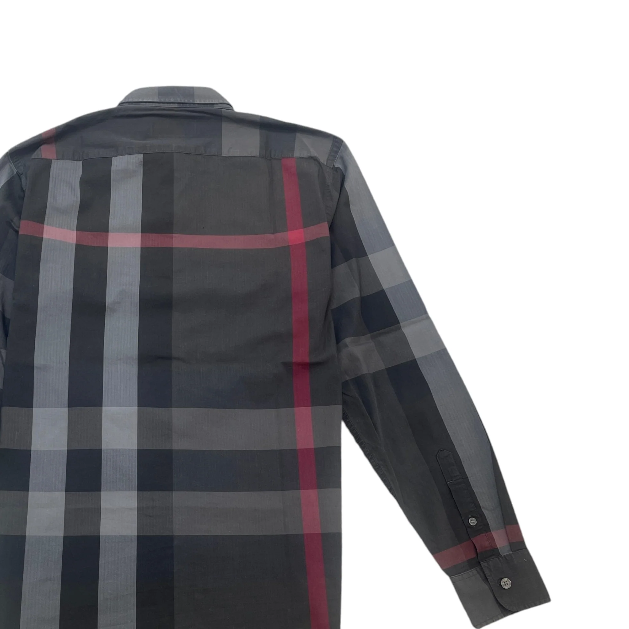 Men's Nova Check Long Sleeve Shirt Black Size S - Image 3