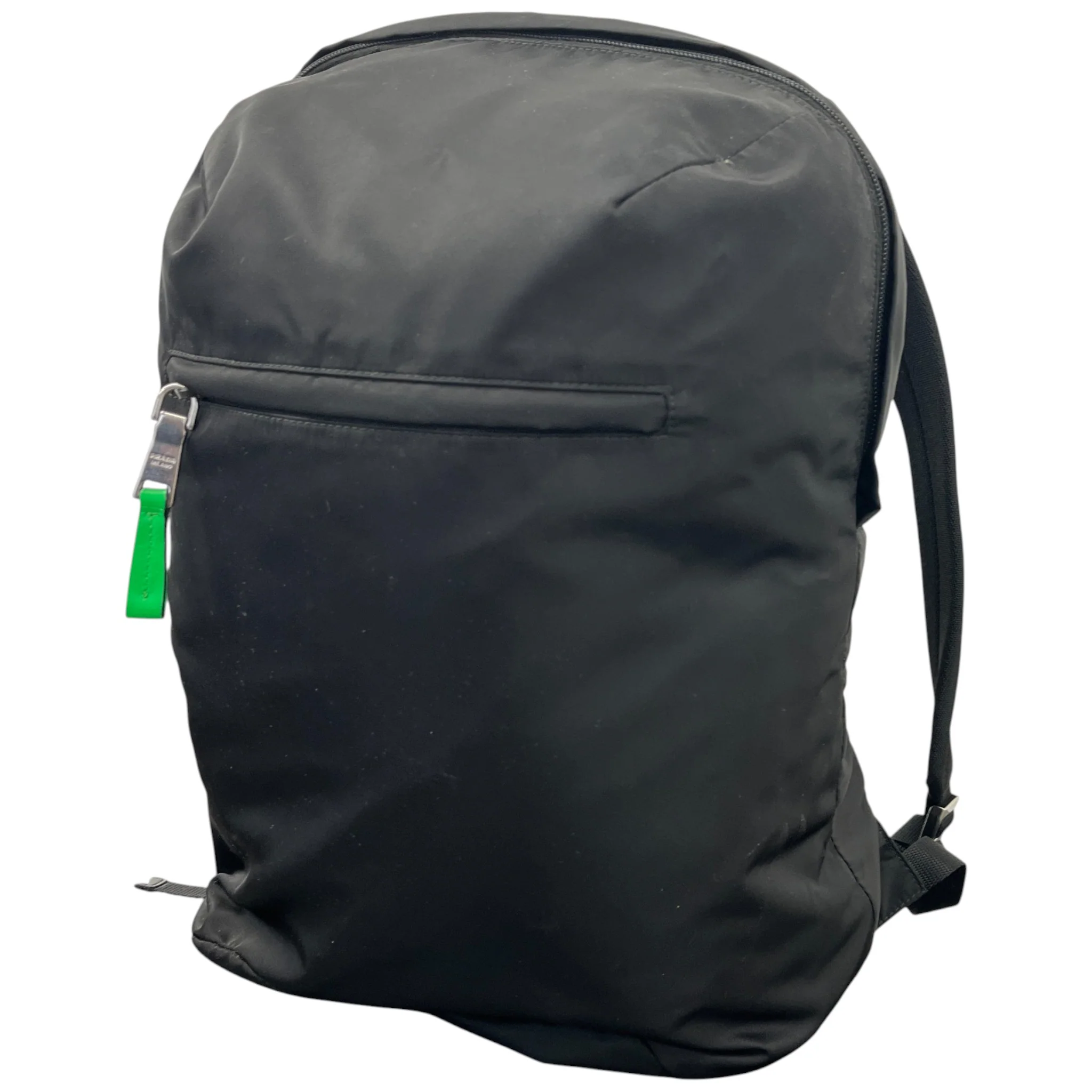 Men's Nylon Patch Logo Backpack Black - Image 5