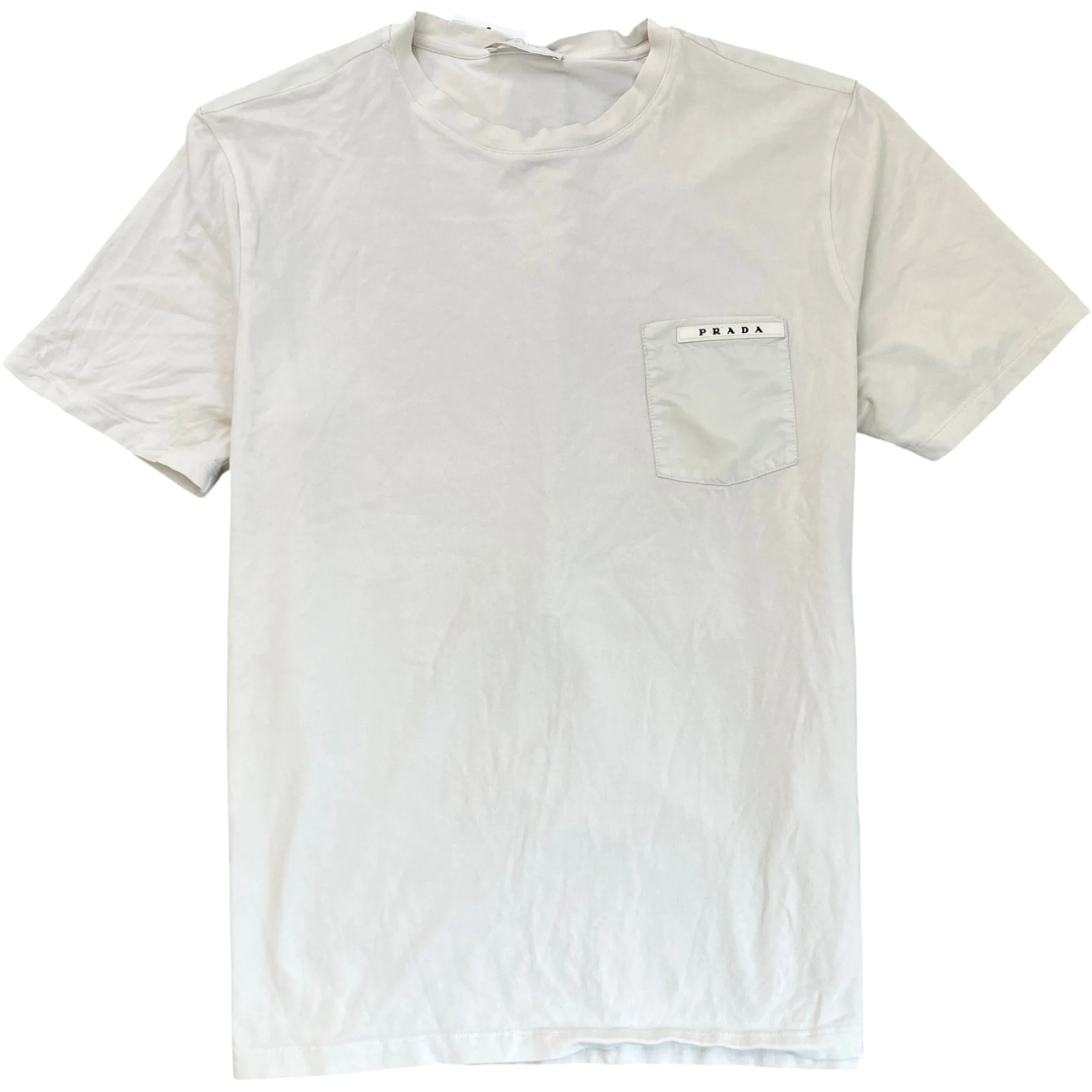 Men's Nylon Pocket Logo T-Shirt White Size L