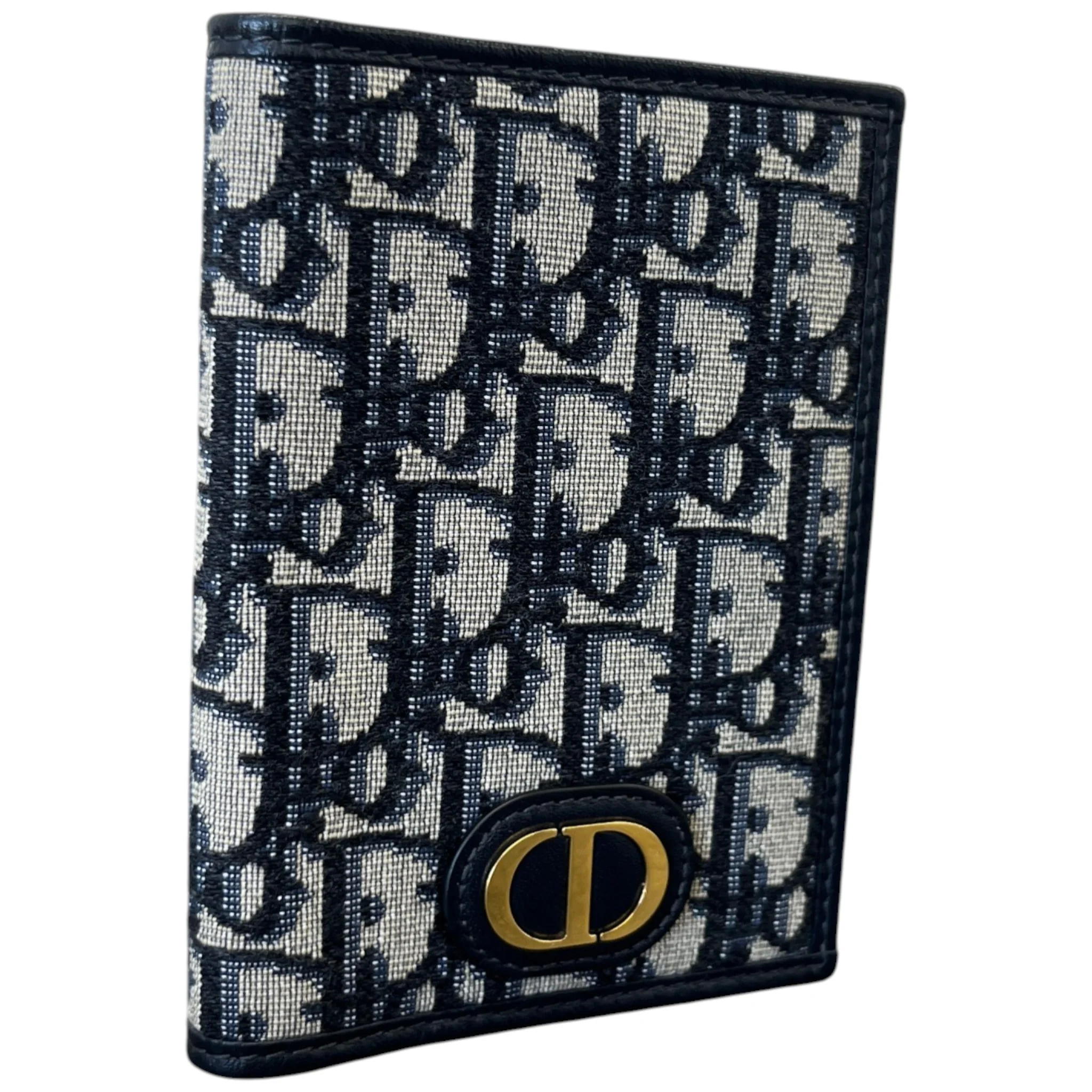 Men's Oblique 30 Montaigne Passport Holder Navy - Image 3