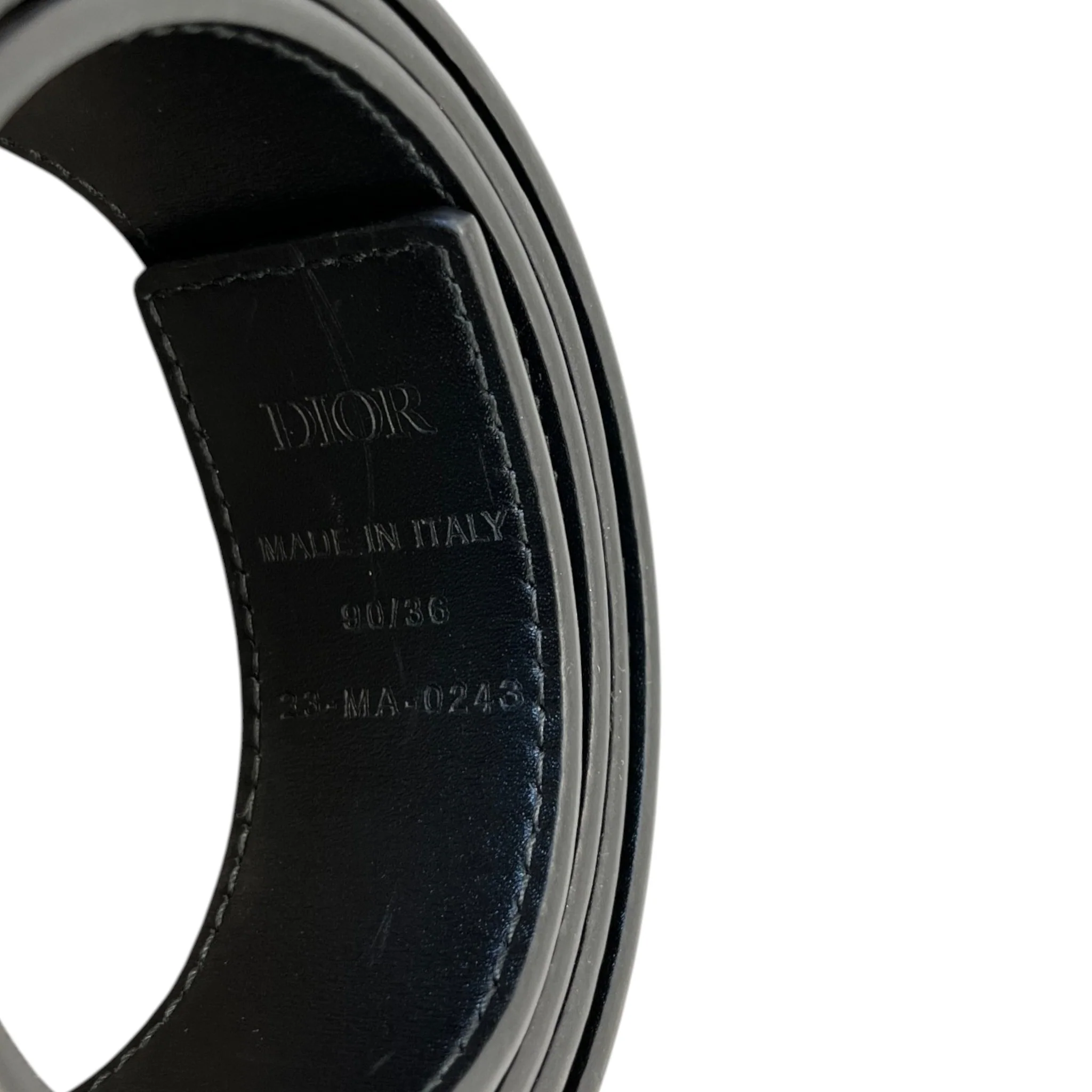 Men's Oblique Belt Black Size Waist 36" - Image 6