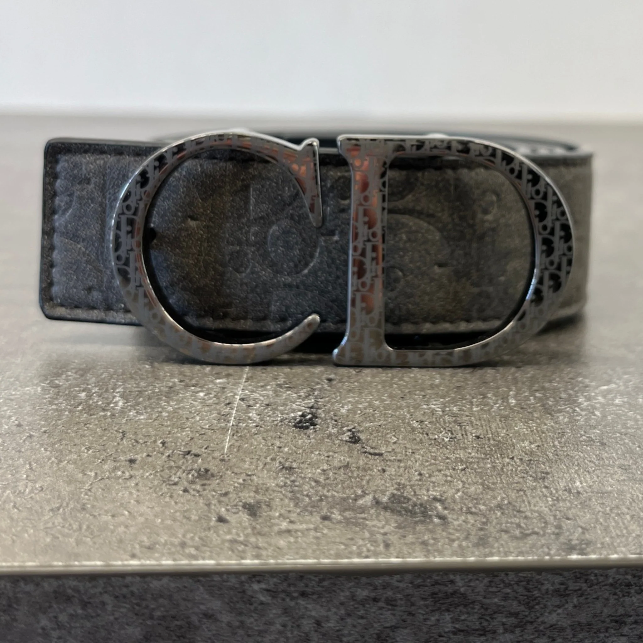 Men's Oblique Belt Black Size Waist 36" - Image 7