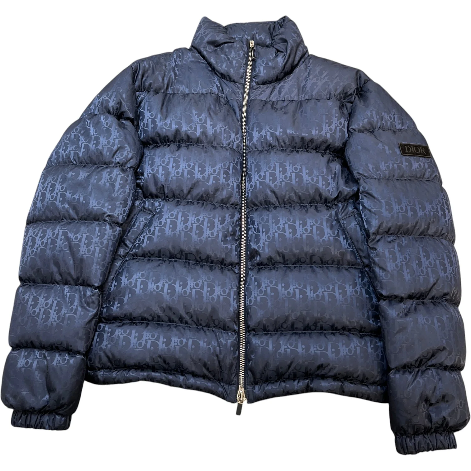 Men's Oblique Down Jacket Navy Size IT 54 / XXL