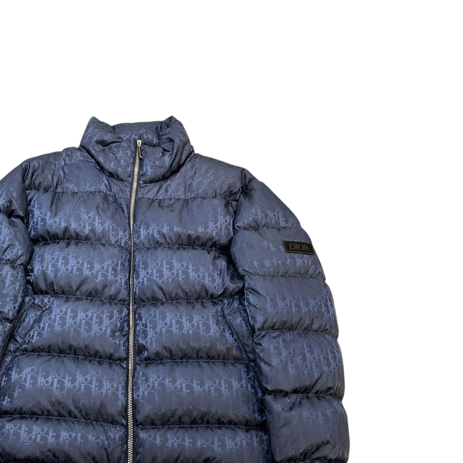 Men's Oblique Down Jacket Navy Size IT 54 / XXL - Image 3