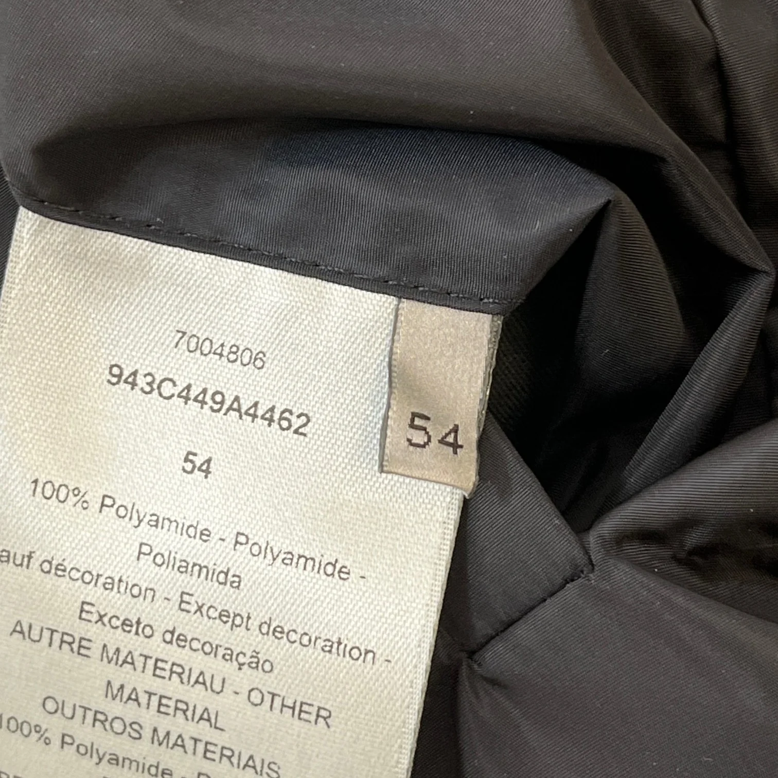 Men's Oblique Down Jacket Navy Size IT 54 / XXL - Image 9