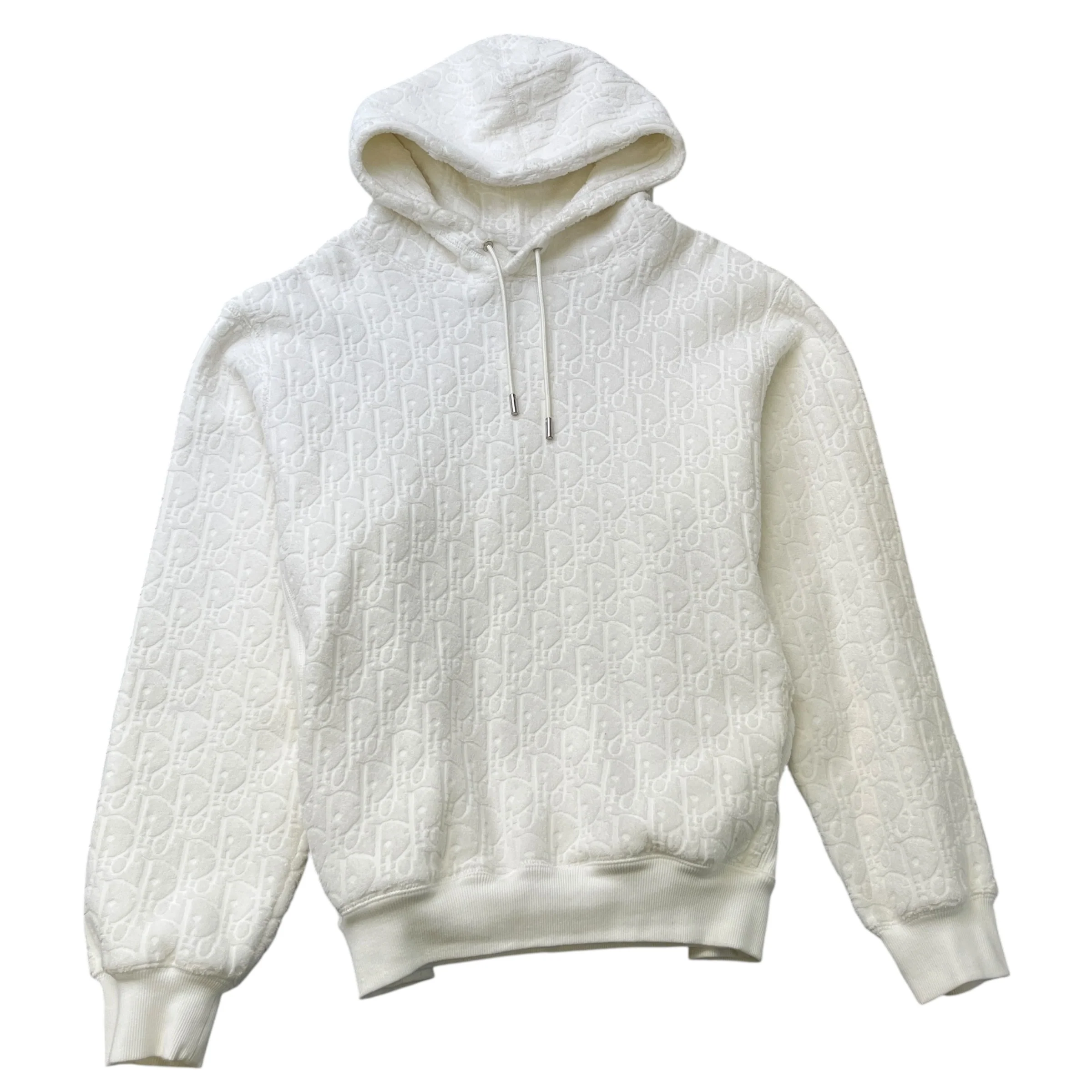 Men's Oblique Hoodie White Size L