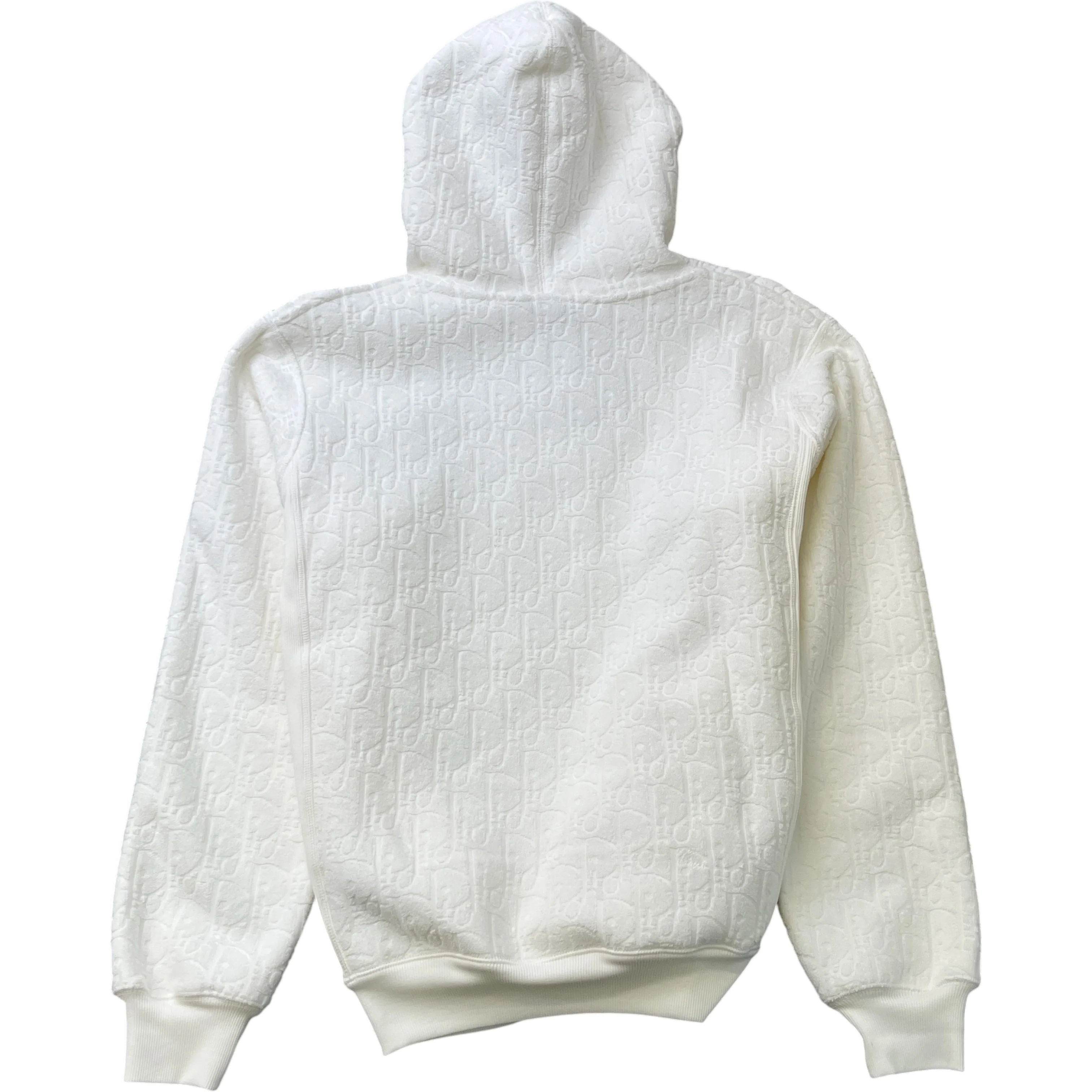 Men's Oblique Hoodie White Size S - Image 2