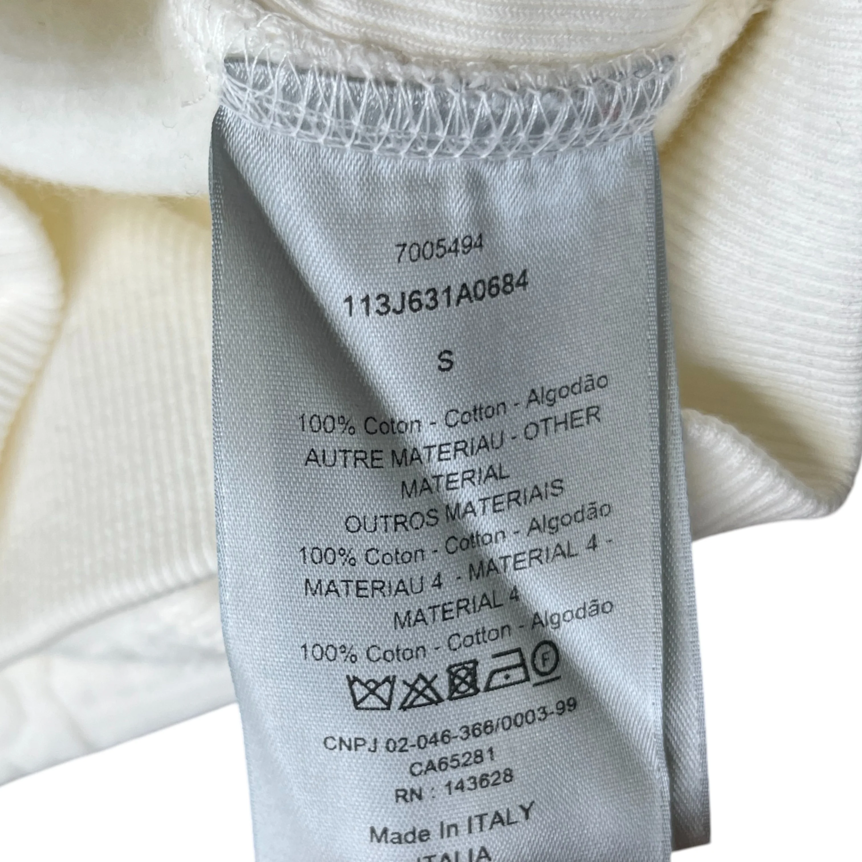 Men's Oblique Hoodie White Size S - Image 6
