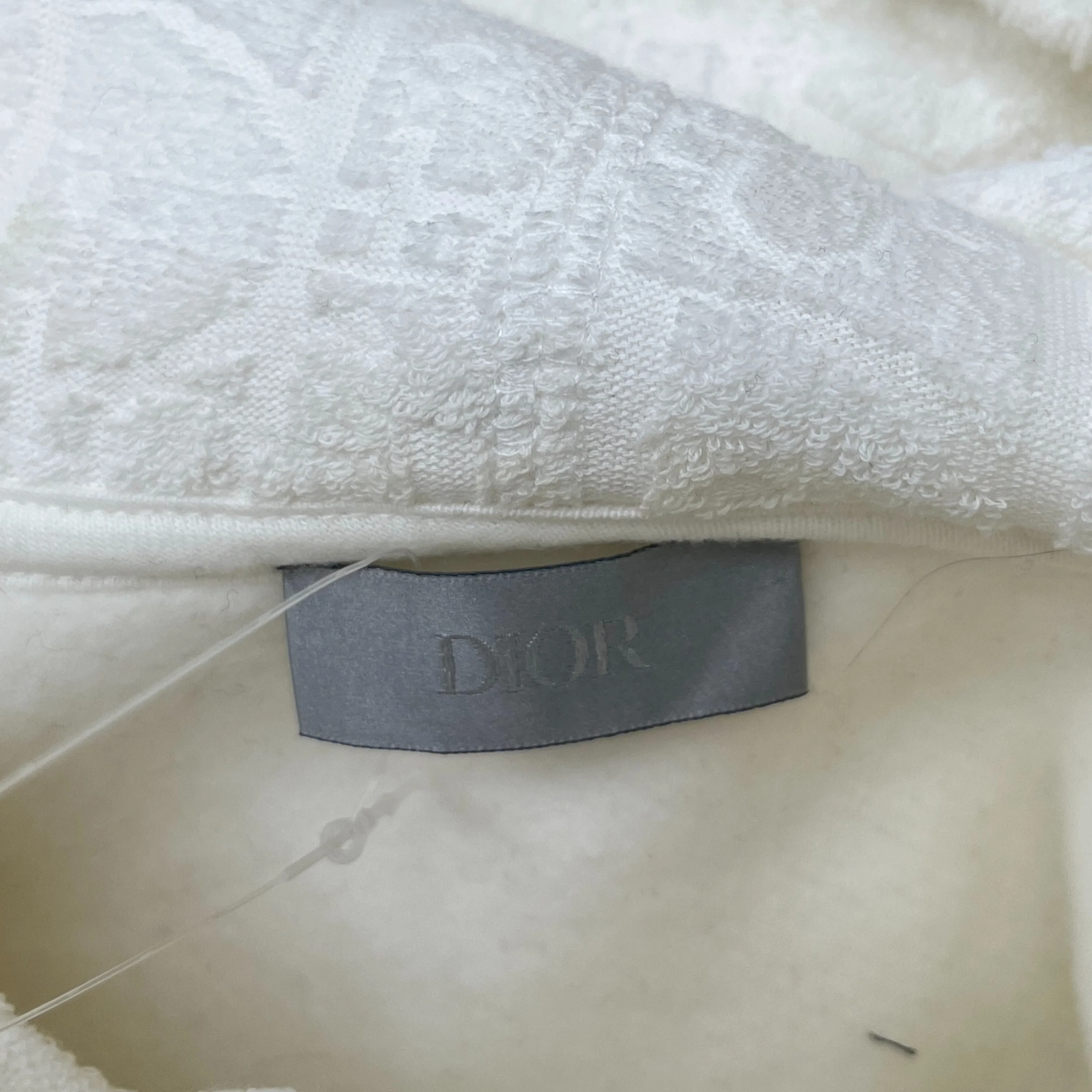 Men's Oblique Hoodie White Size S - Image 7