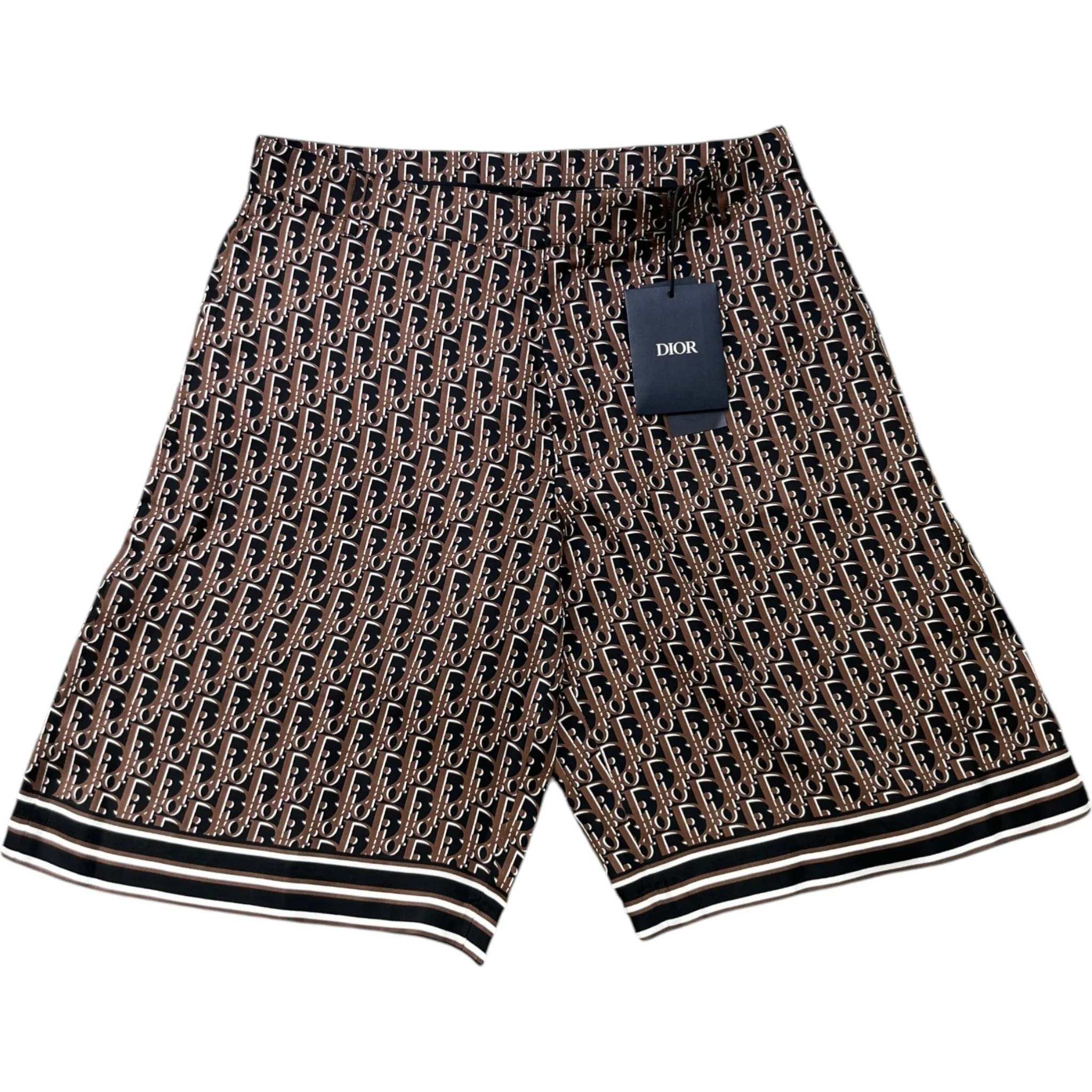 Men's Oblique Pixel Bermuda Shorts Black Size IT 48 / UK 32