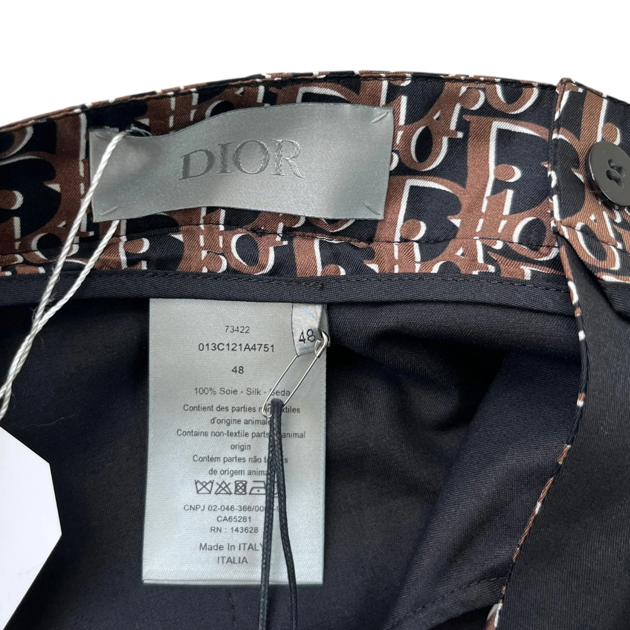 Men's Oblique Pixel Bermuda Shorts Black Size IT 48 / UK 32 - Image 6