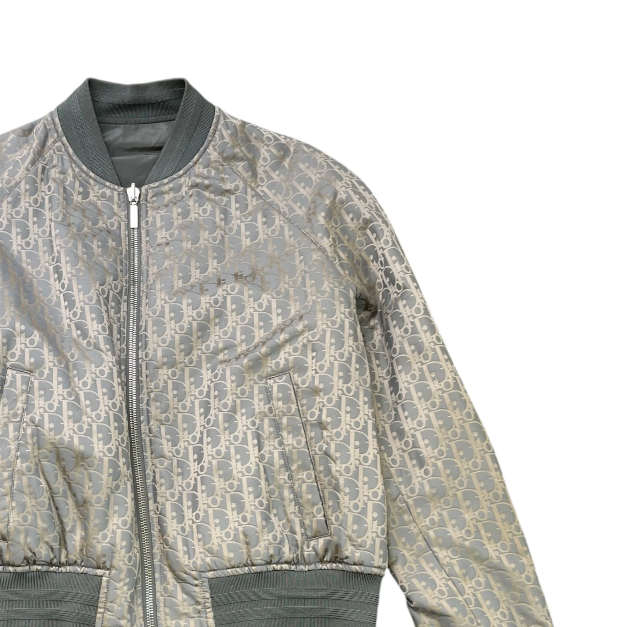 Men's Oblique Reversible Bomber Jacket Grey Size IT 54 / XXL - Image 5