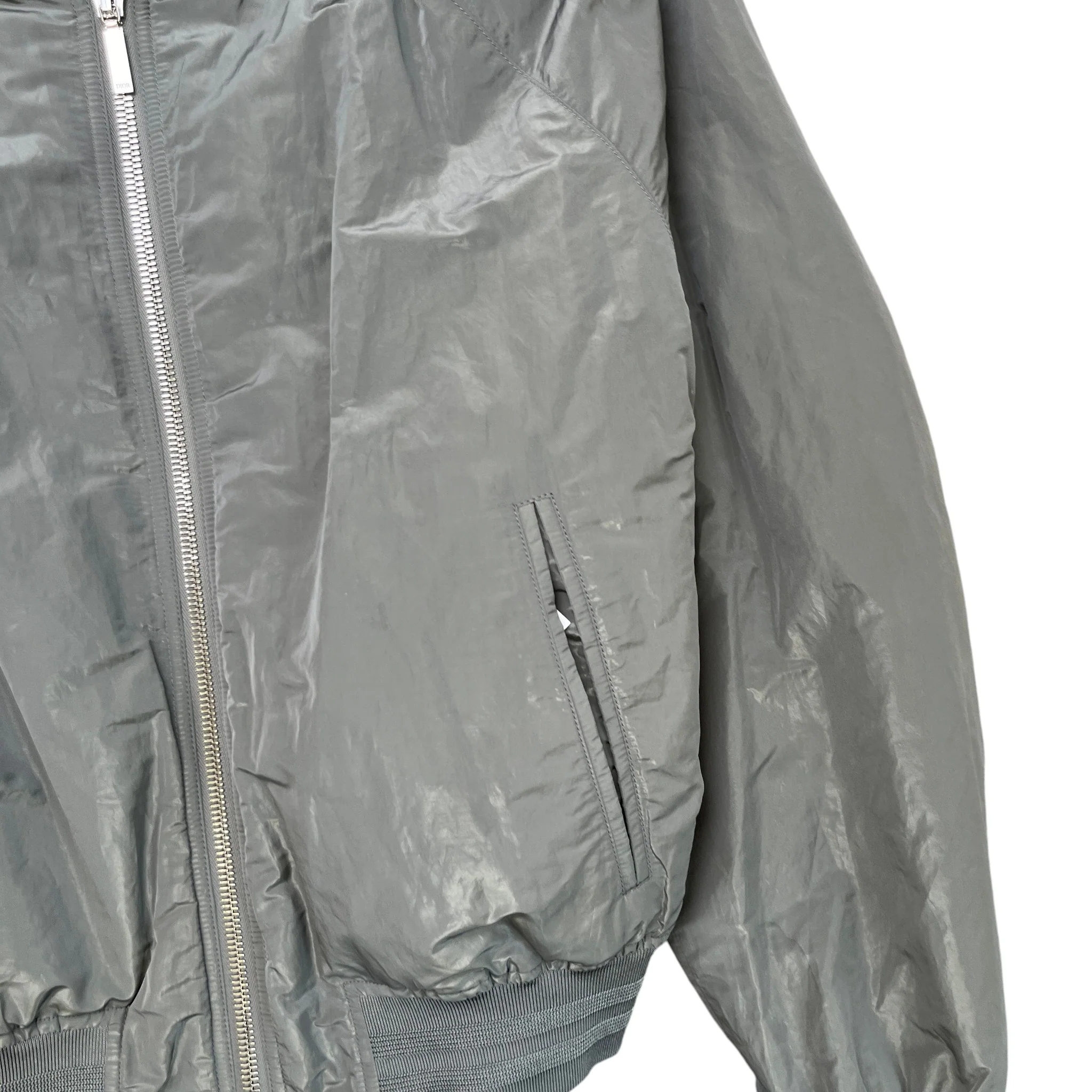 Men's Oblique Reversible Bomber Jacket Grey Size IT 54 / XXL - Image 9