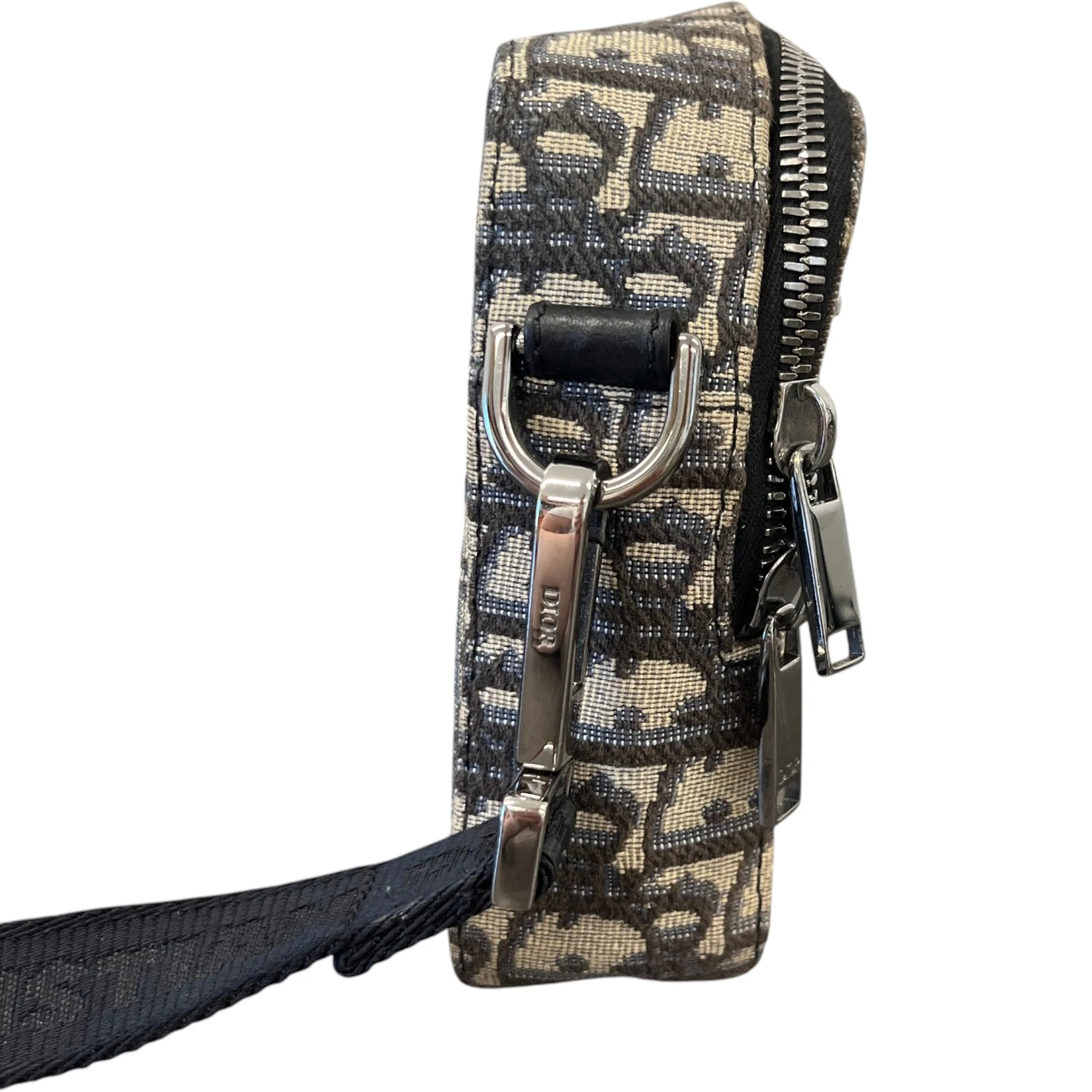 Men's Oblique Safari Messenger Bag Beige - Image 6