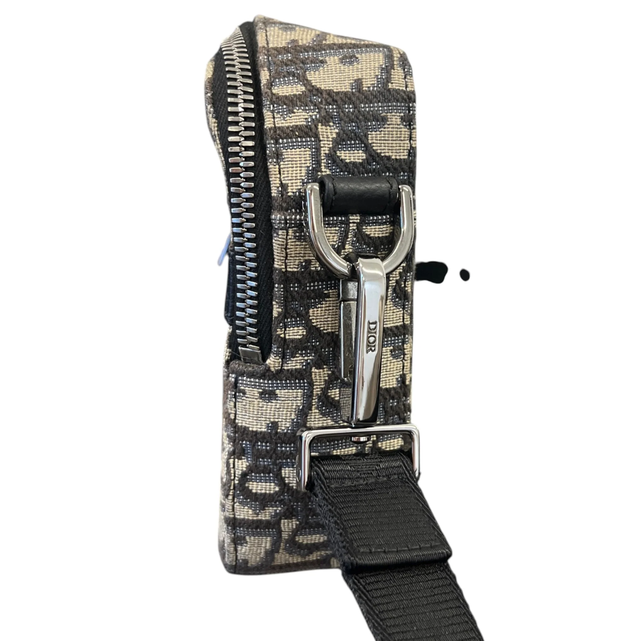 Men's Oblique Safari Messenger Bag Beige - Image 7