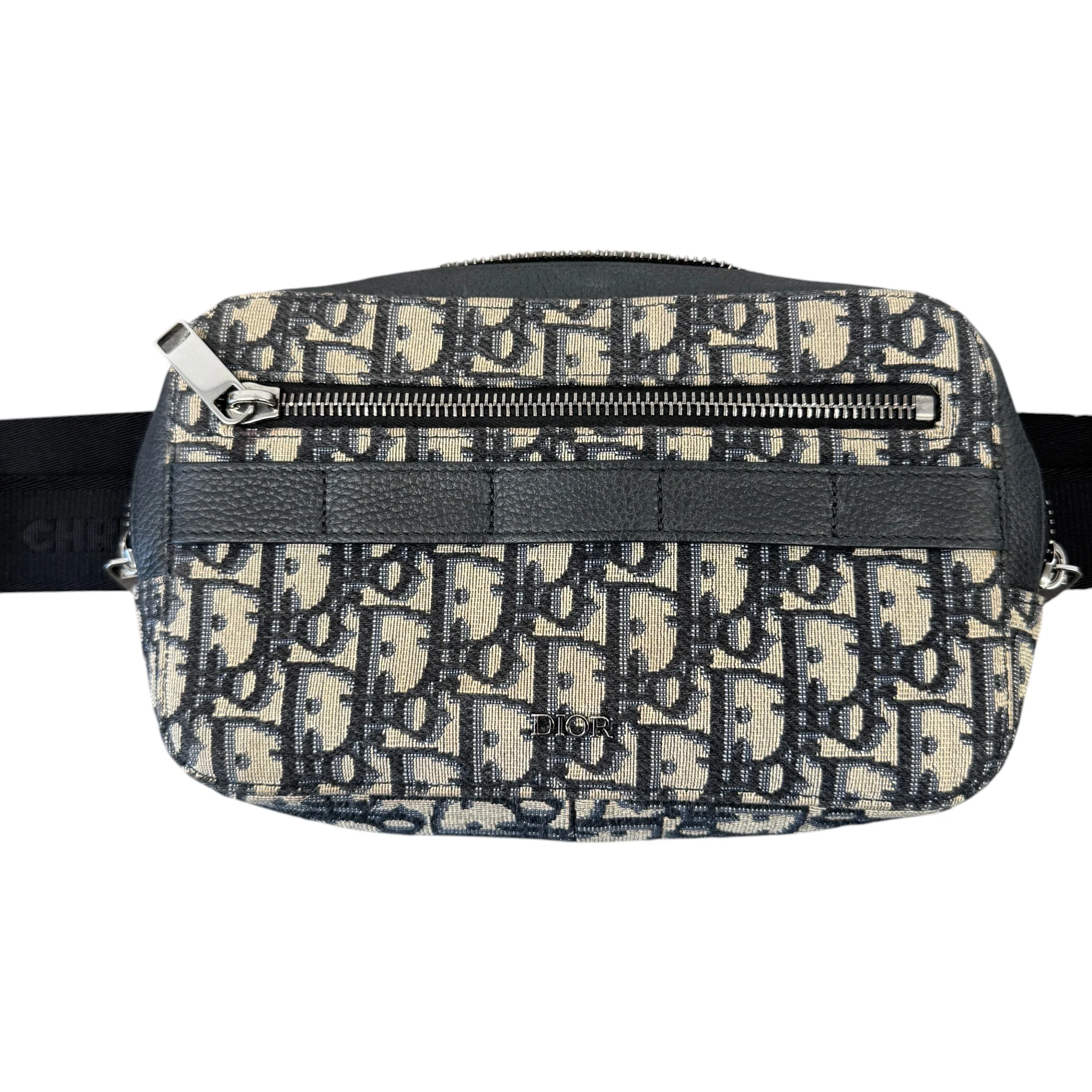 Men's Oblique Safari Messenger Bag Black - Image 4