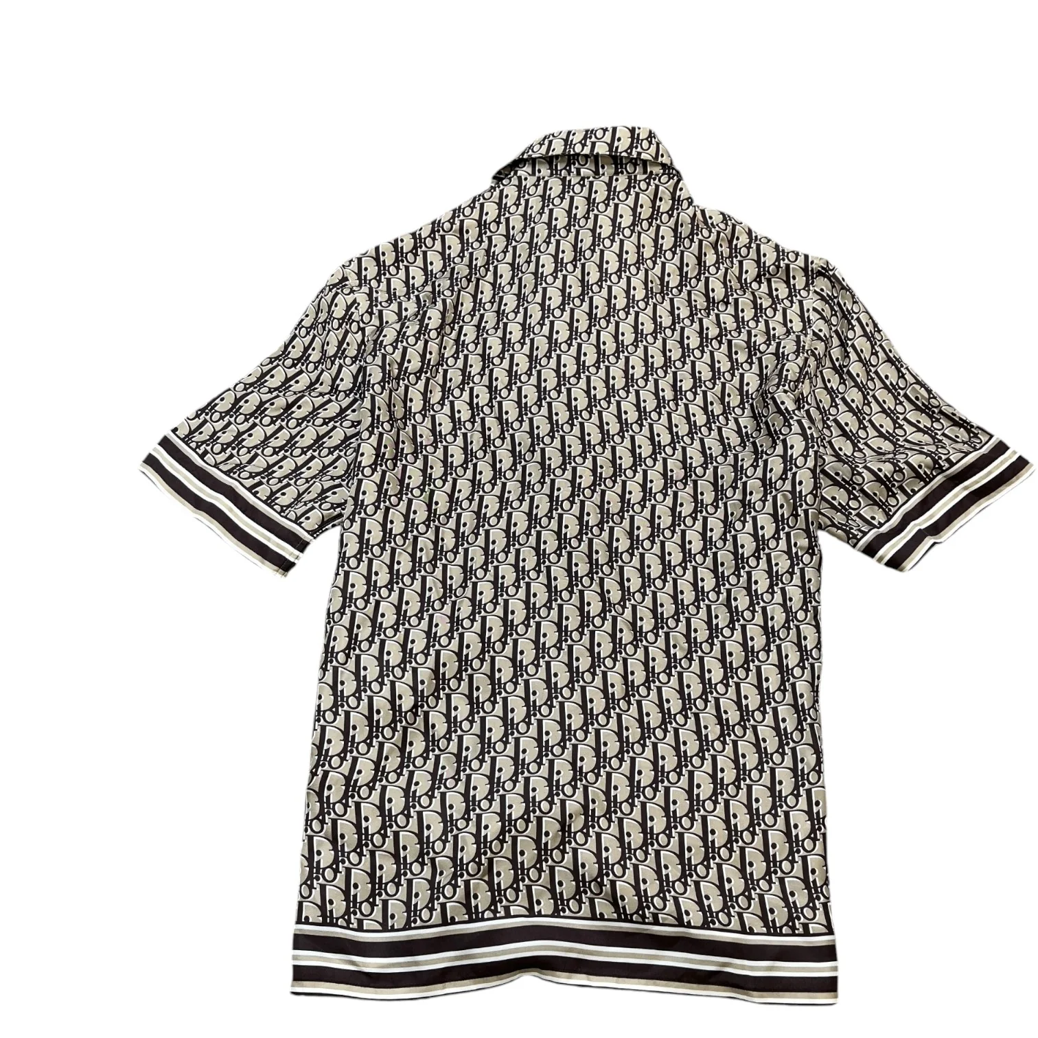Men's Oblique Shirt Brown Size M - Image 2