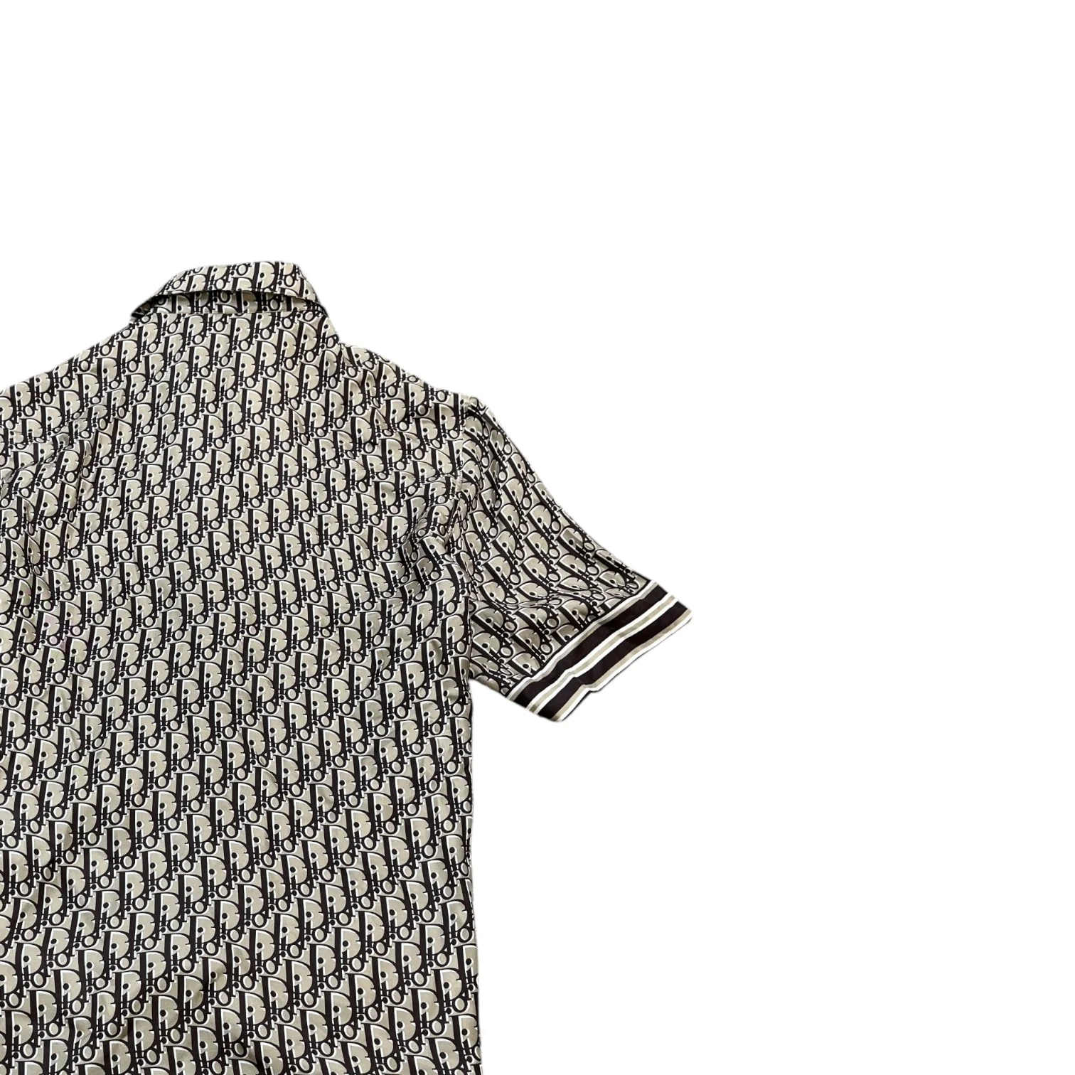 Men's Oblique Shirt Brown Size M - Image 4