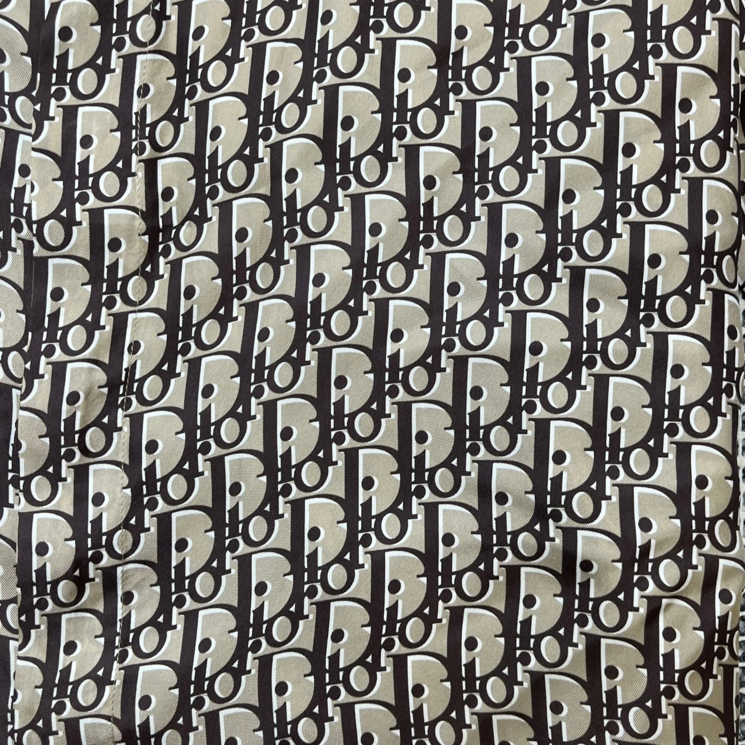 Men's Oblique Shirt Brown Size M - Image 6