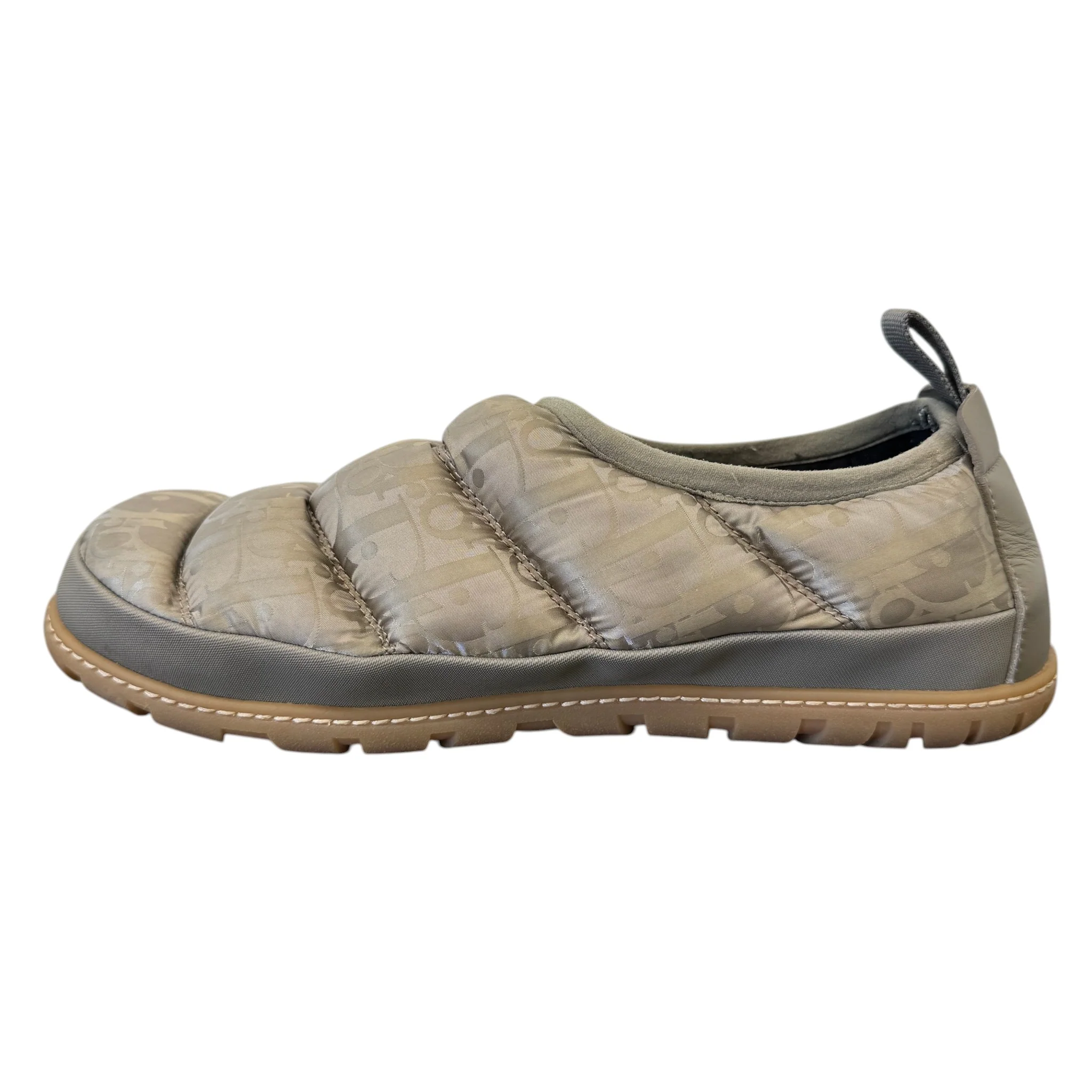 Men's Oblique Snow Slippers Slides Beige Size EU 40 / UK 6 - Image 2
