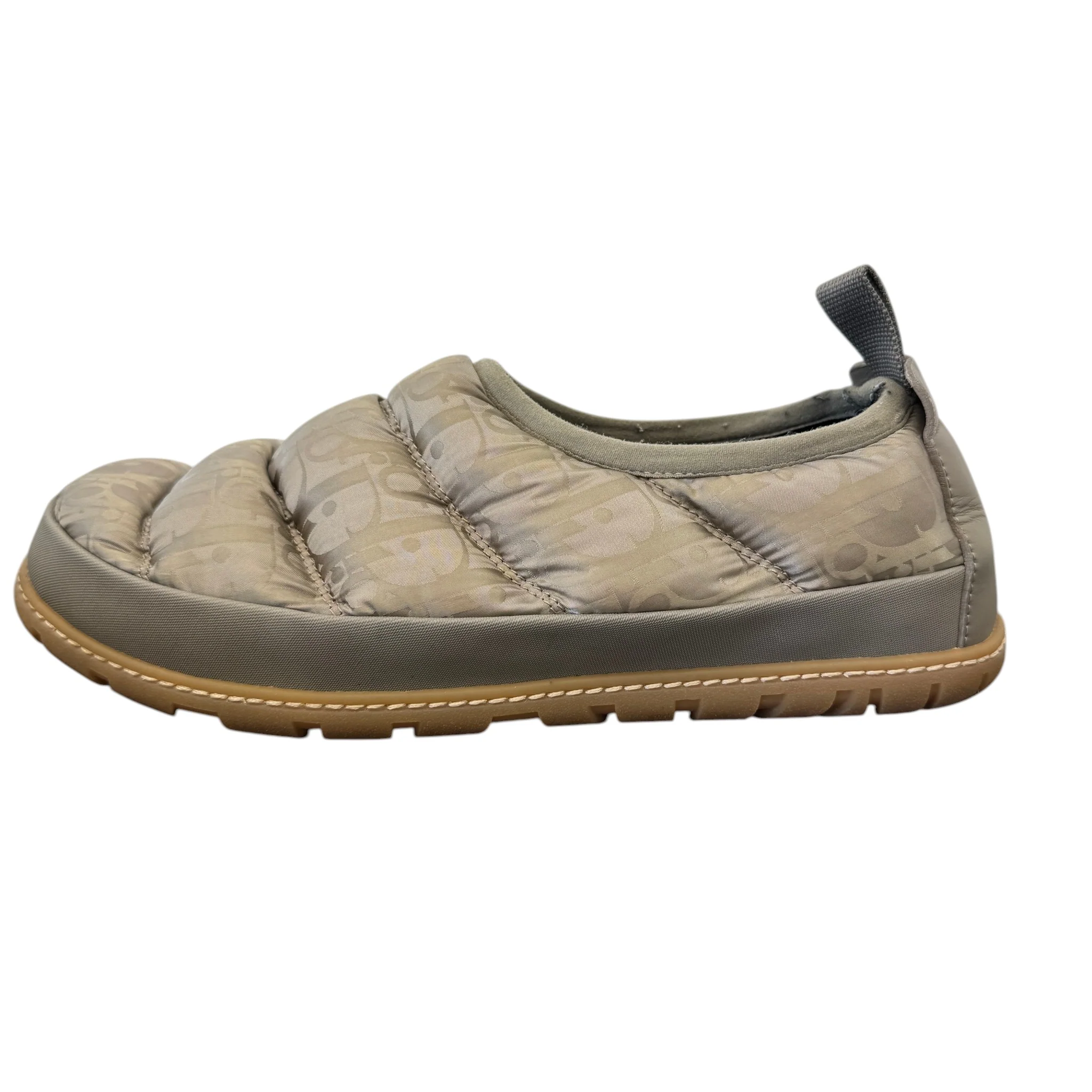 Men's Oblique Snow Slippers Slides Beige Size EU 40 / UK 6 - Image 4