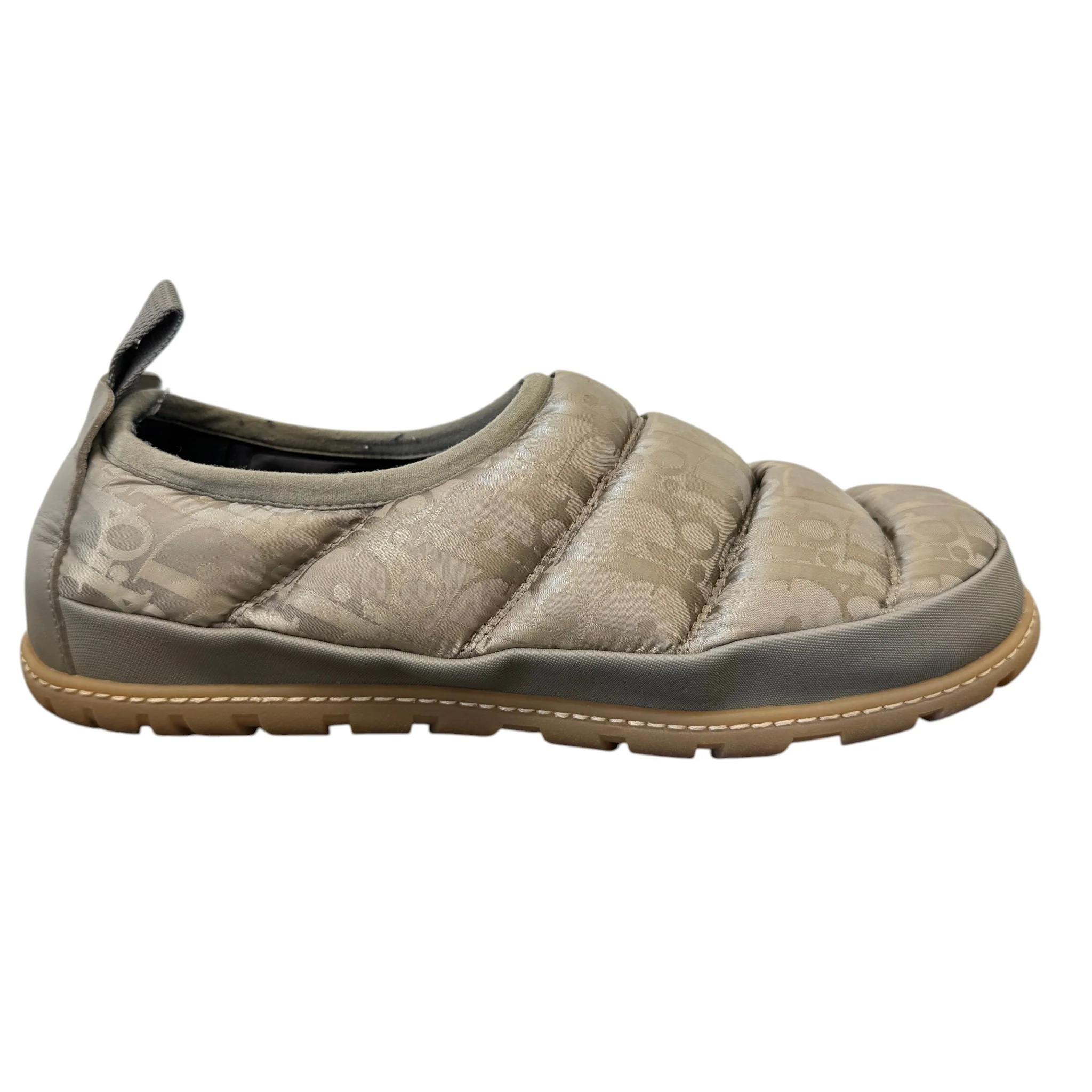 Men's Oblique Snow Slippers Slides Beige Size EU 40 / UK 6 - Image 5