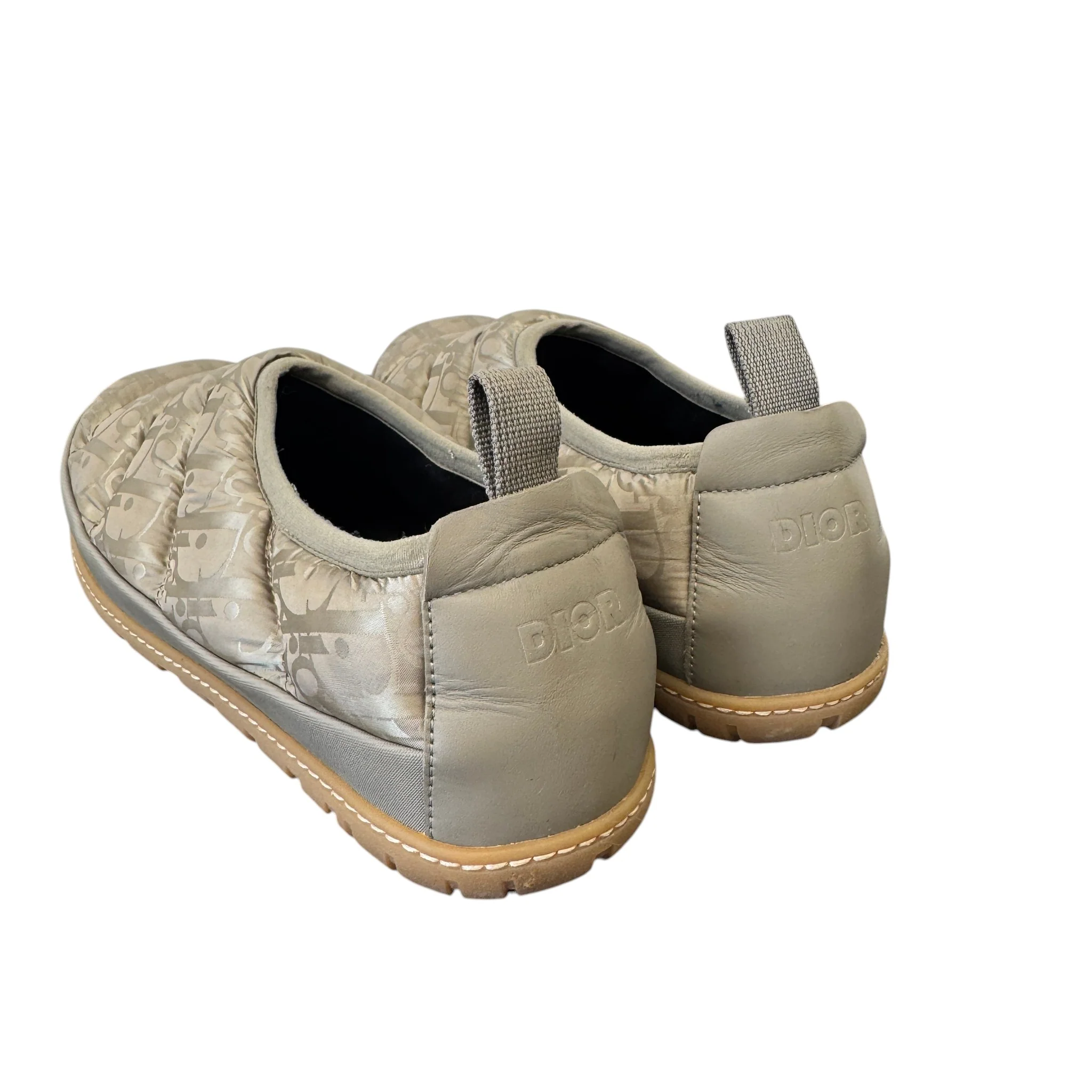 Men's Oblique Snow Slippers Slides Beige Size EU 40 / UK 6 - Image 8