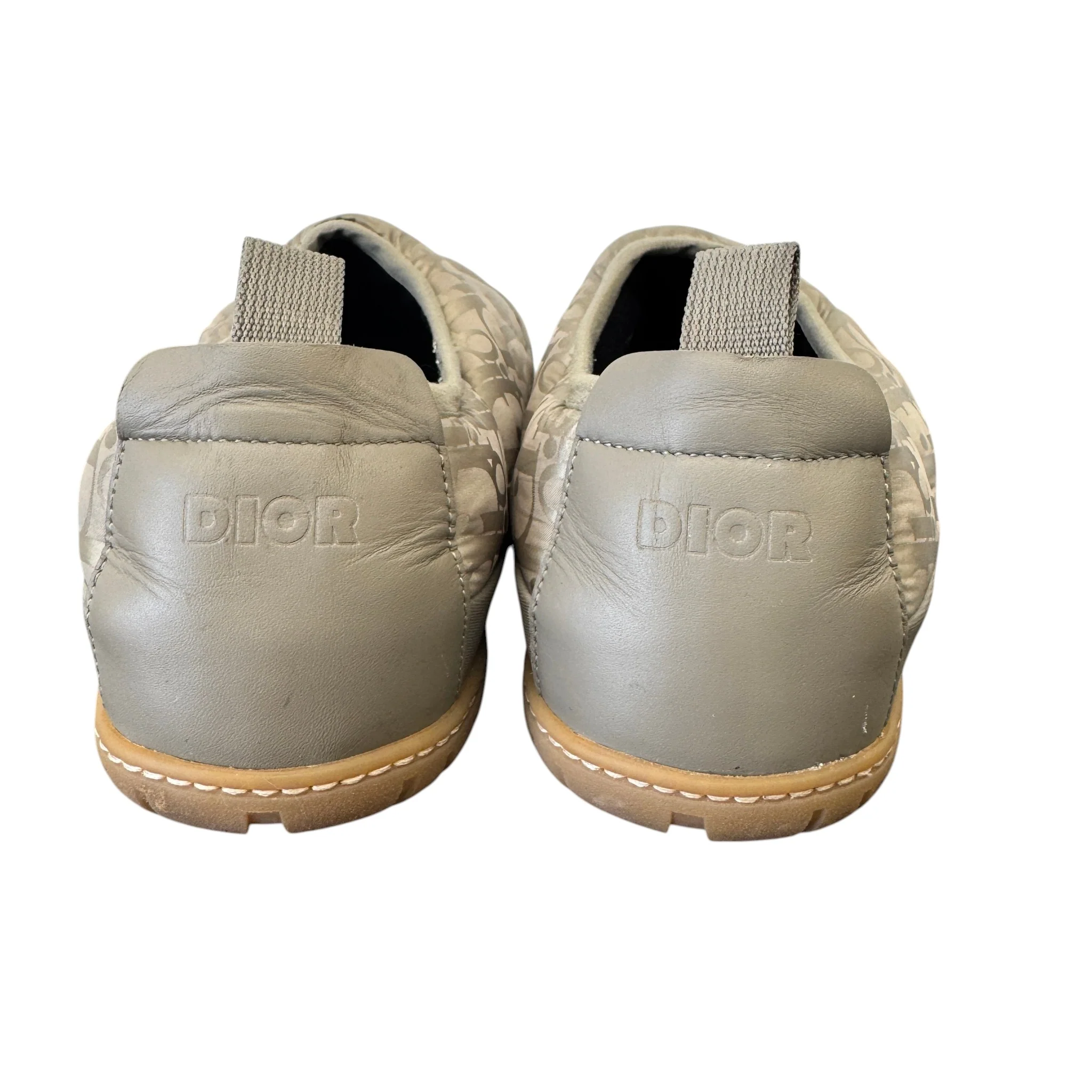 Men's Oblique Snow Slippers Slides Beige Size EU 40 / UK 6 - Image 9