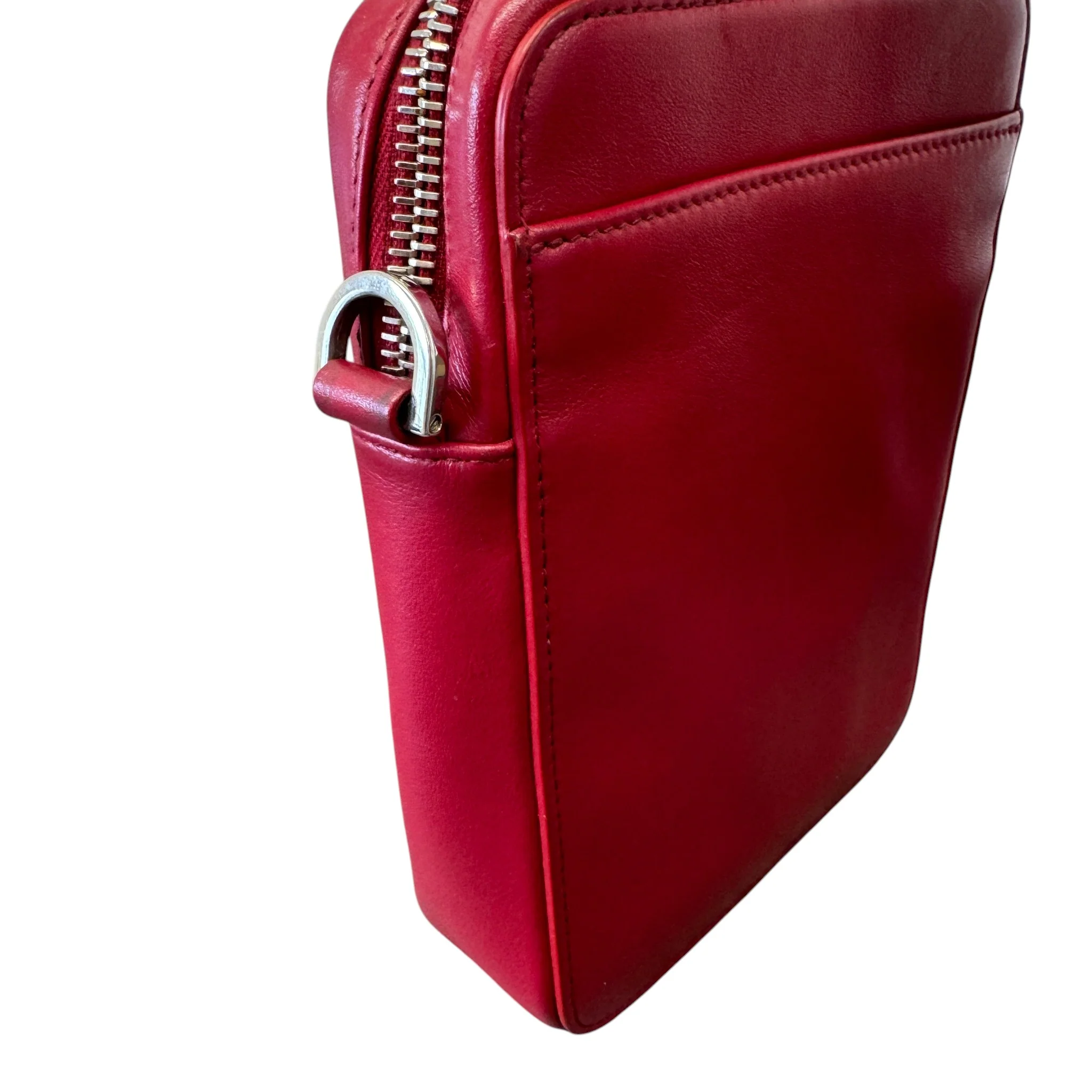 Men's Oblique World Tour Messenger Bag Red - Image 8