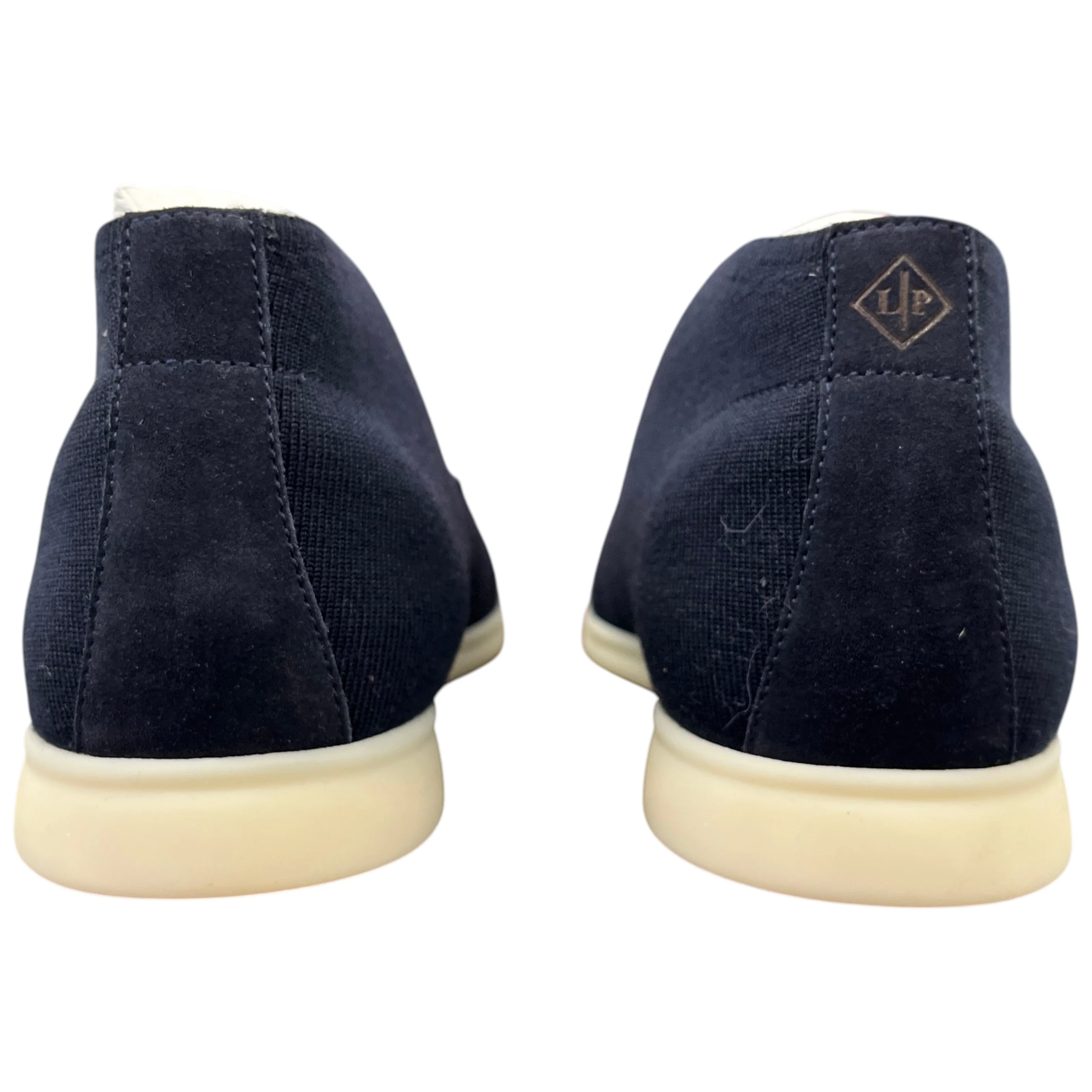 Men's Open Knitted Walk Ankle Loafers Navy Size EU 40 / UK 6 - Image 7