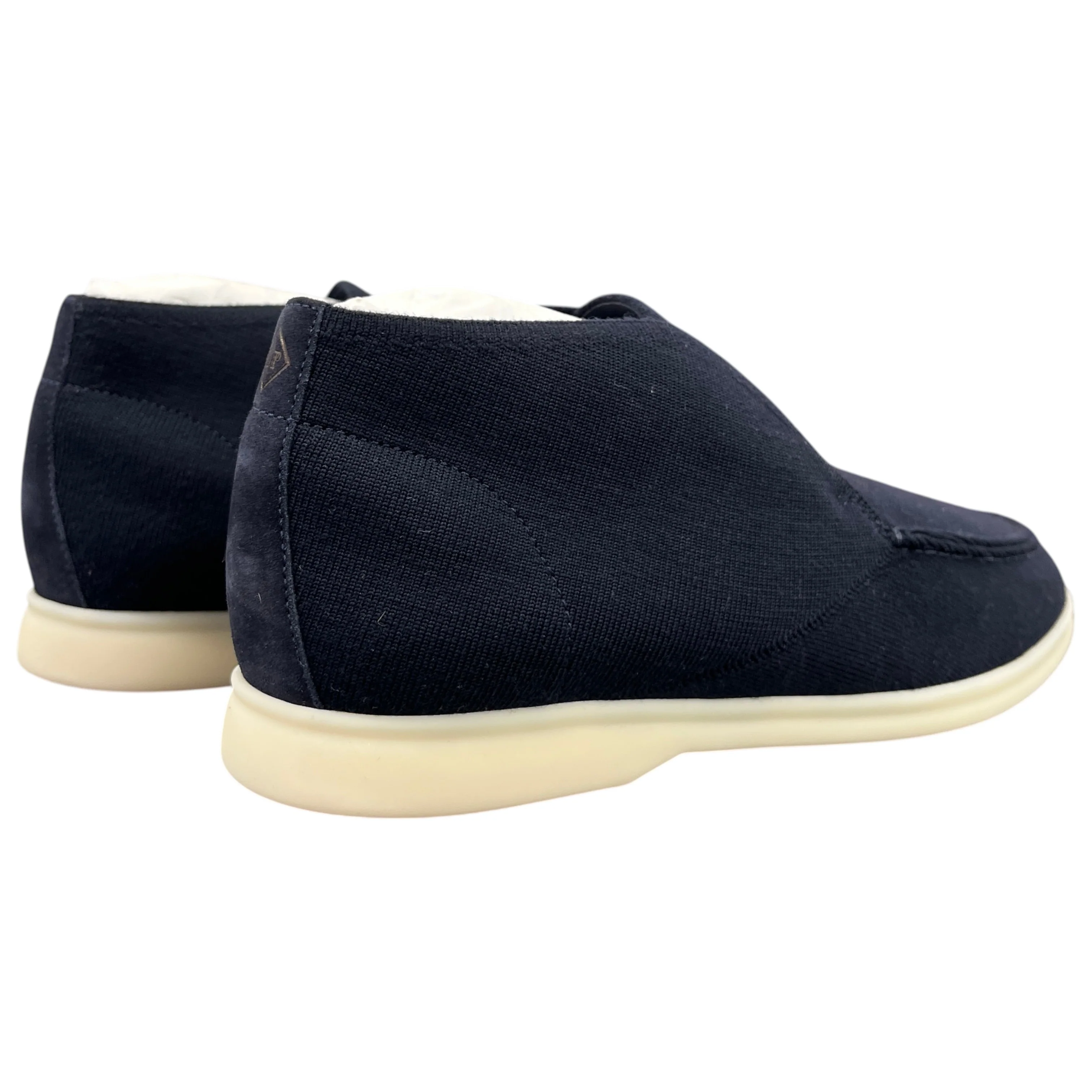 Men's Open Knitted Walk Ankle Loafers Navy Size EU 40 / UK 6 - Image 9