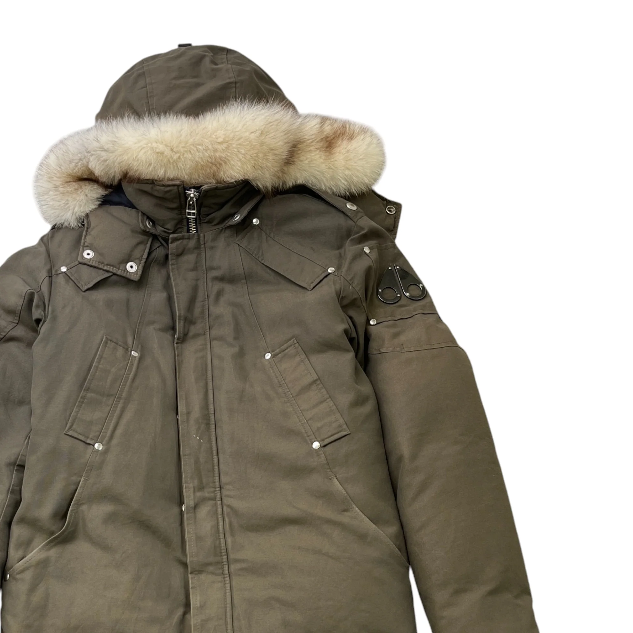 Men's Original Stirling Parka Down Jacket Khaki Size S - Image 3