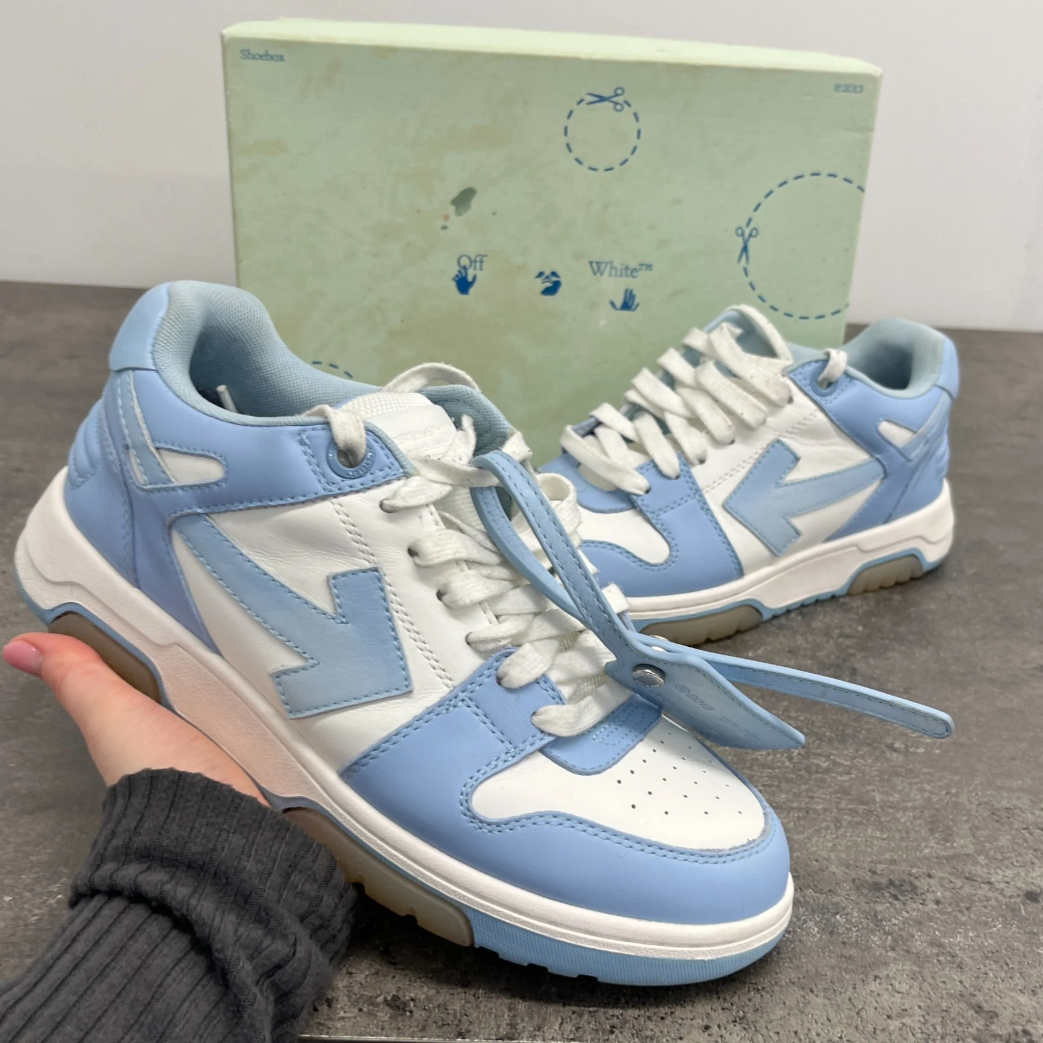 Men's Out Of Office Low Trainers Blue Size EU 39 / UK 5 - Image 12