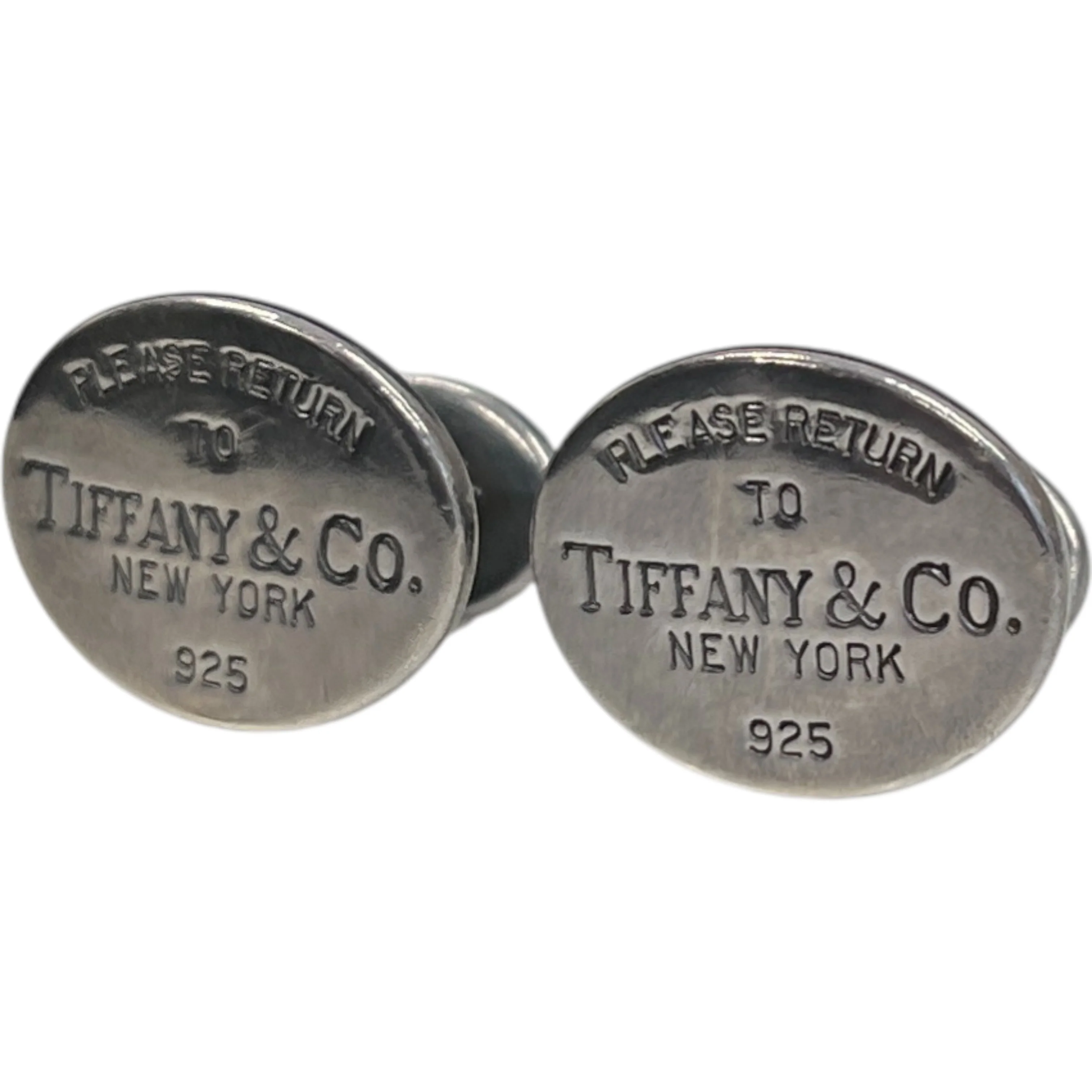 Men's Oval Sterling Silver 925 Cufflinks Silver - Image 5